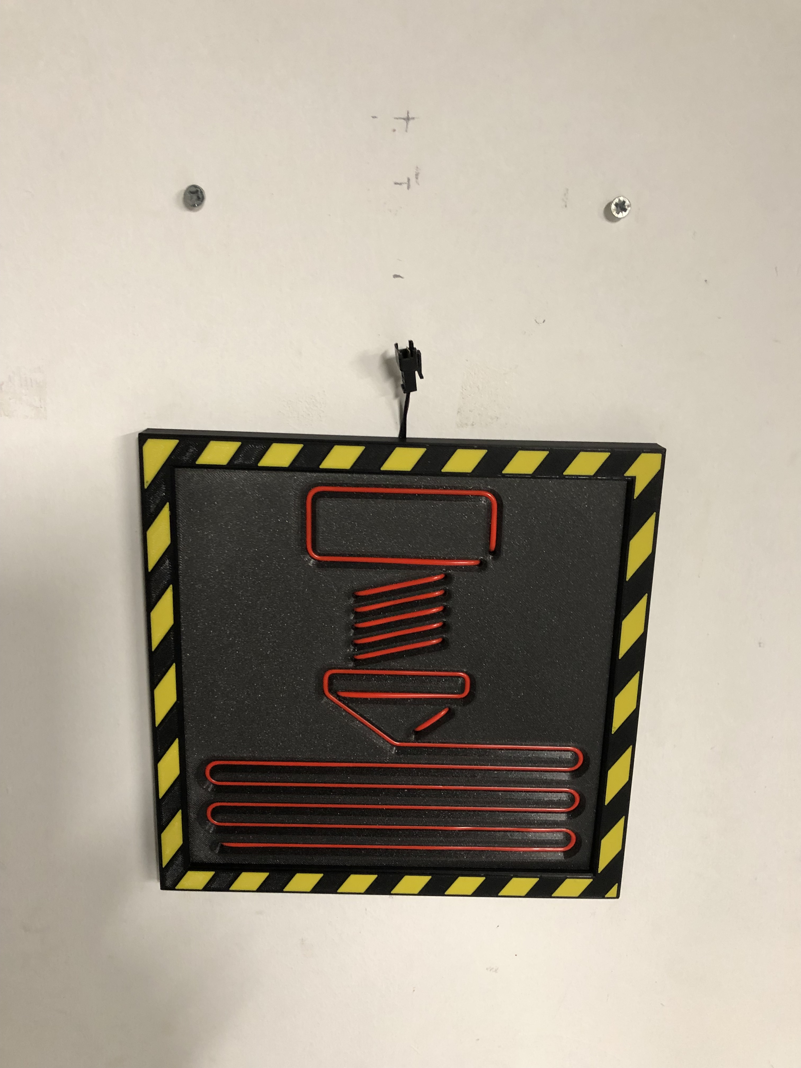 Power box, switch and fixing for neon nozzle sign by Regis Download