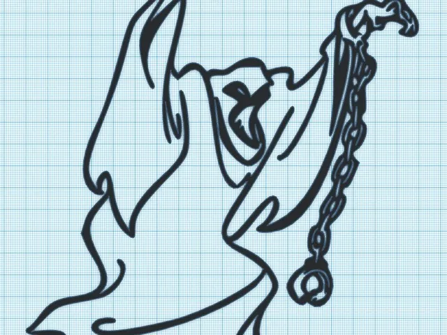 SCOOBY DOO - PHANTOM (GHOST)  - WALL ART