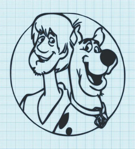 SHAGGY -  SCOOBY -  RING - WALL ART