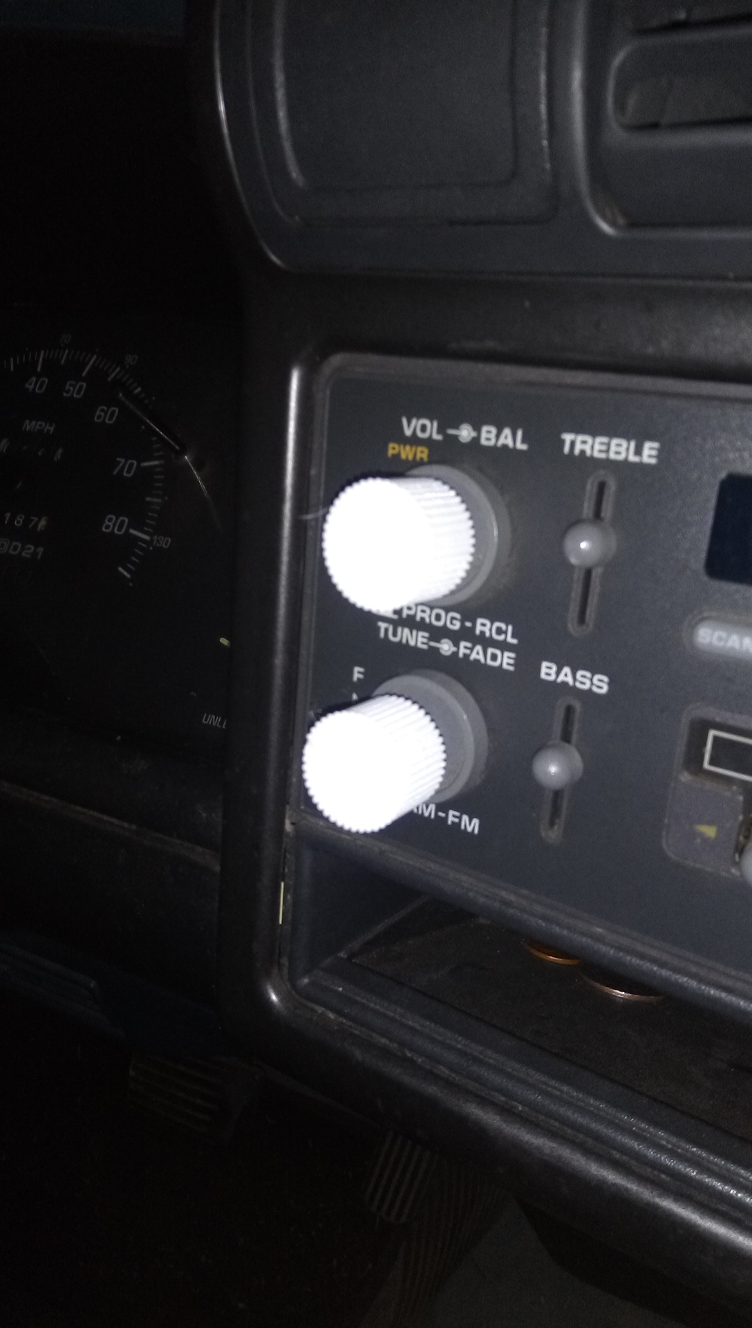 1994 Chevrolet S-10 S10 Radio Dial Knobs