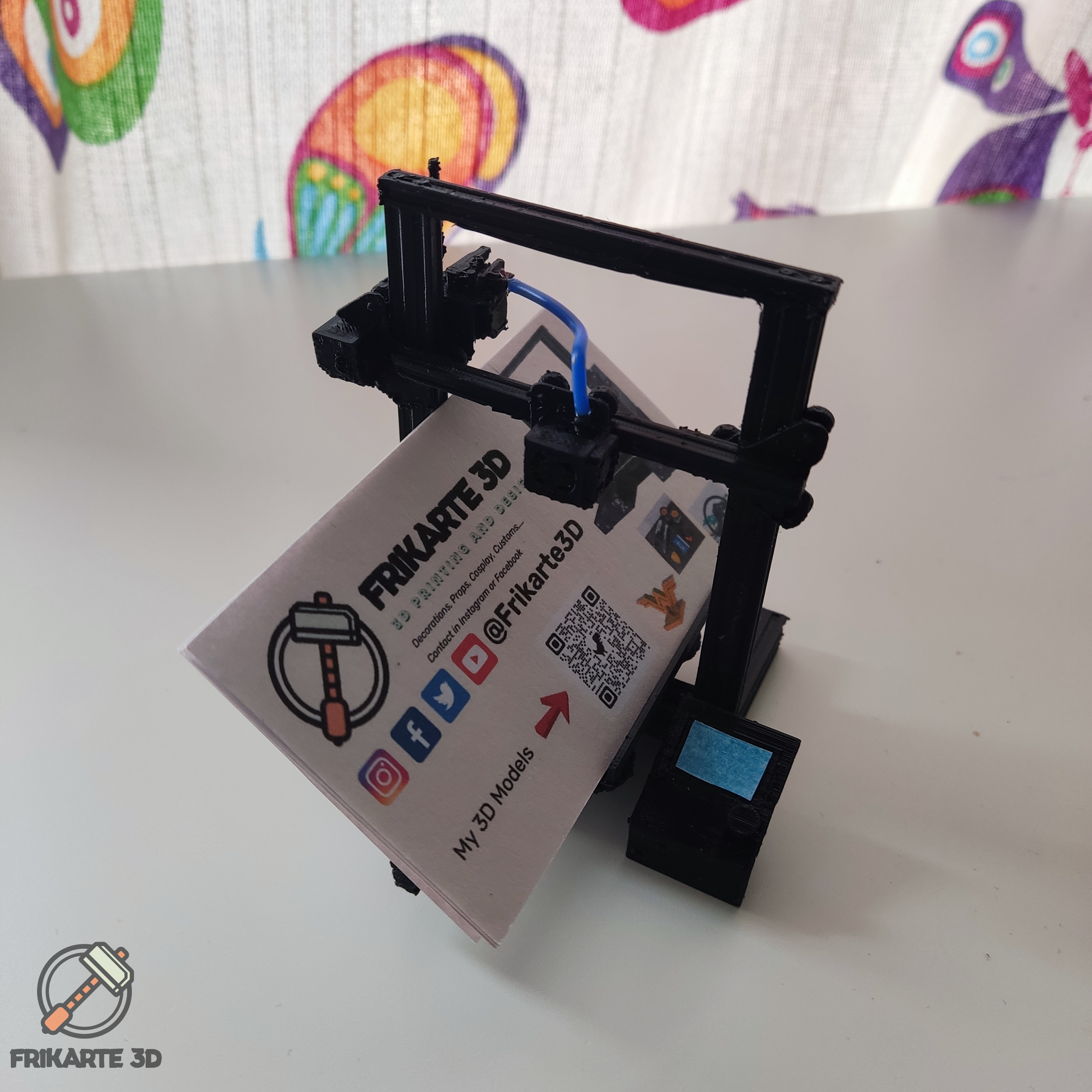Ender 3 Pro Business Card Holder by Frikarte3D Download free STL
