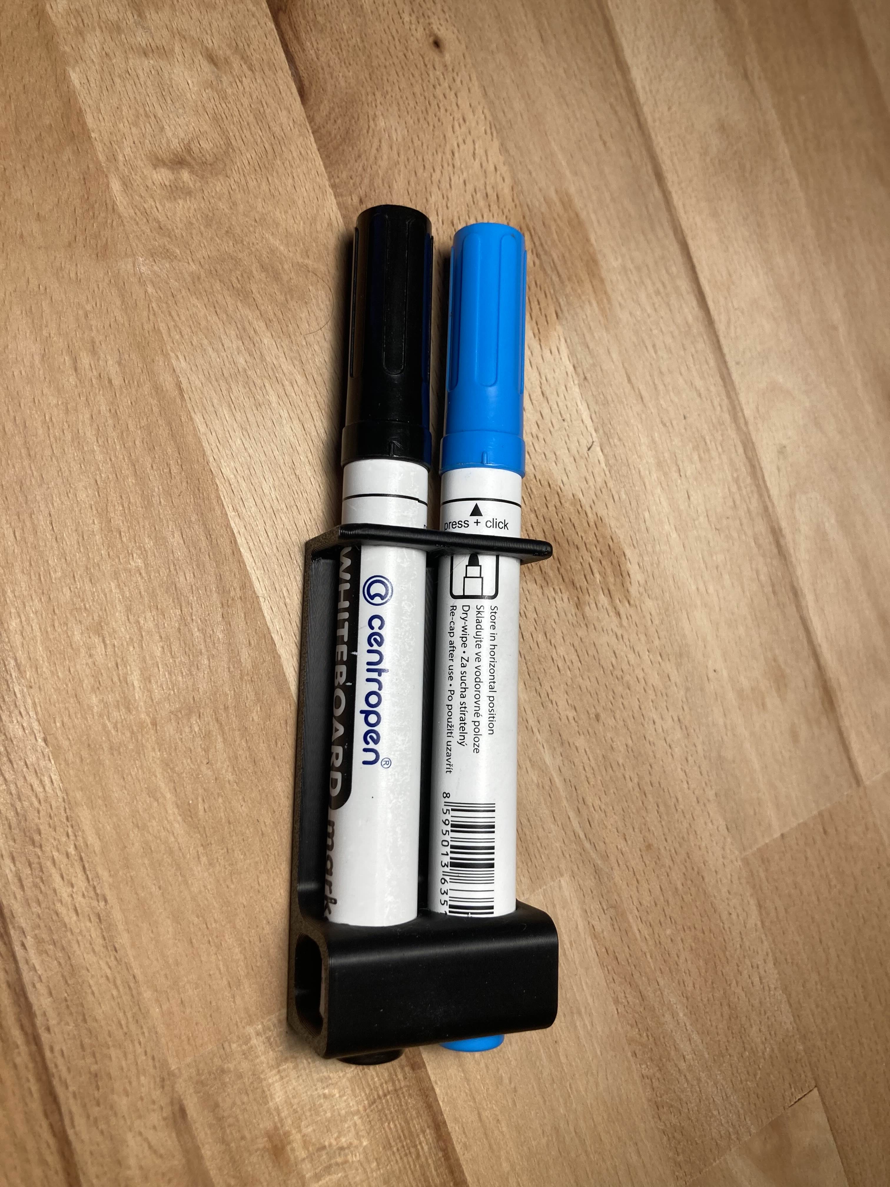 Magnetic Whiteboard Marker Holder Vertical - parametric