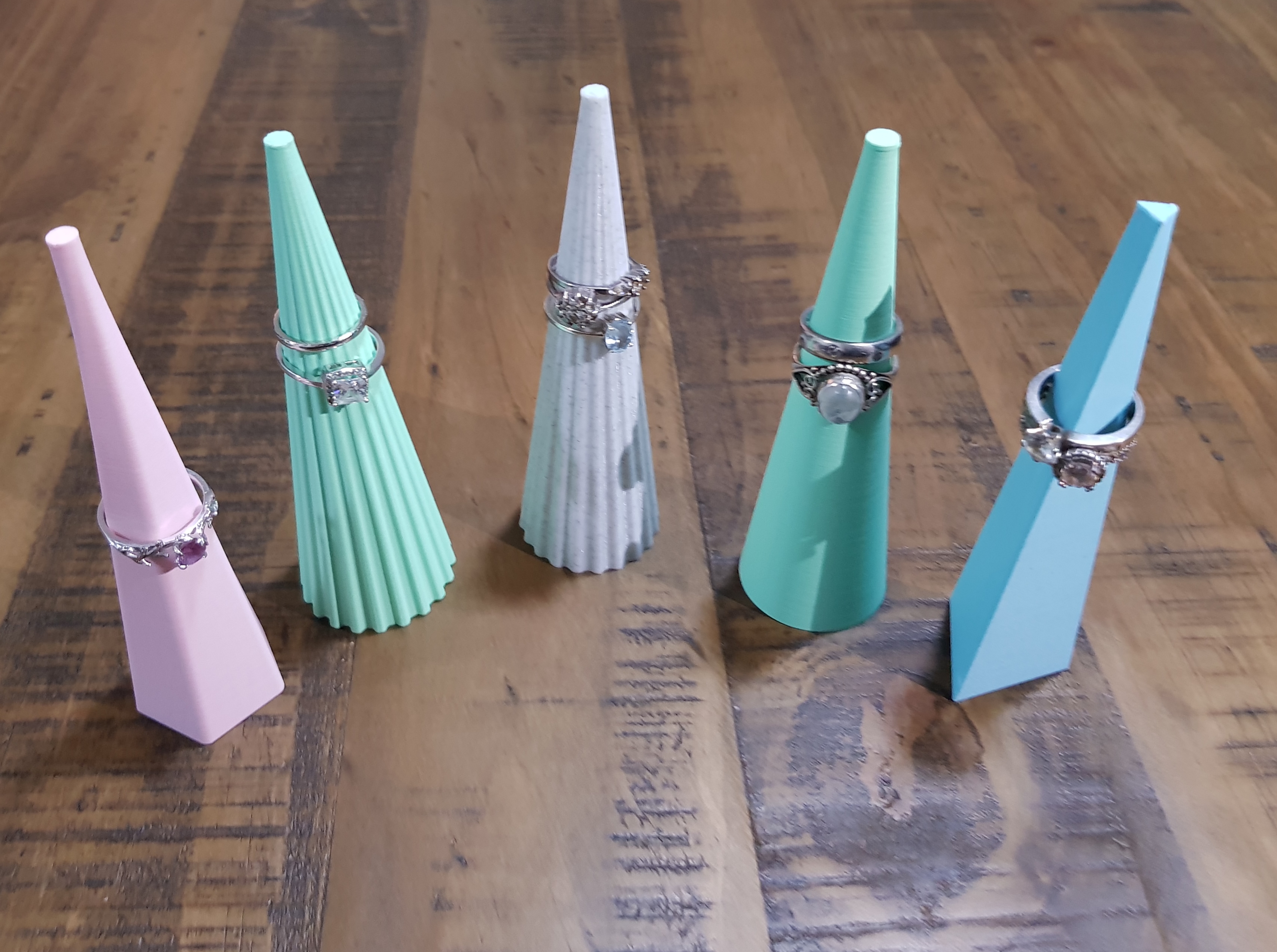 55 Geometric Ring Holders - Vase Mode Compatible