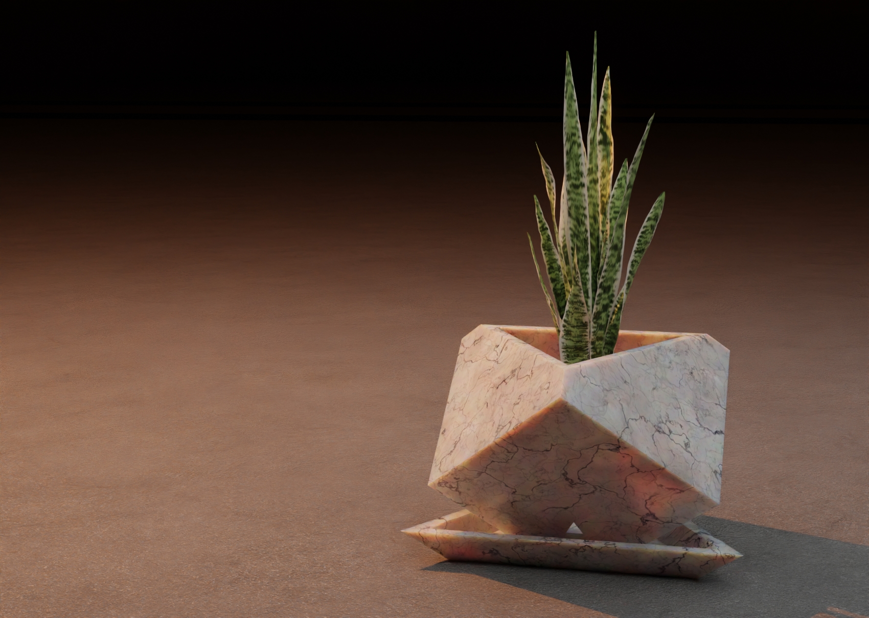 Square on Tip Planter