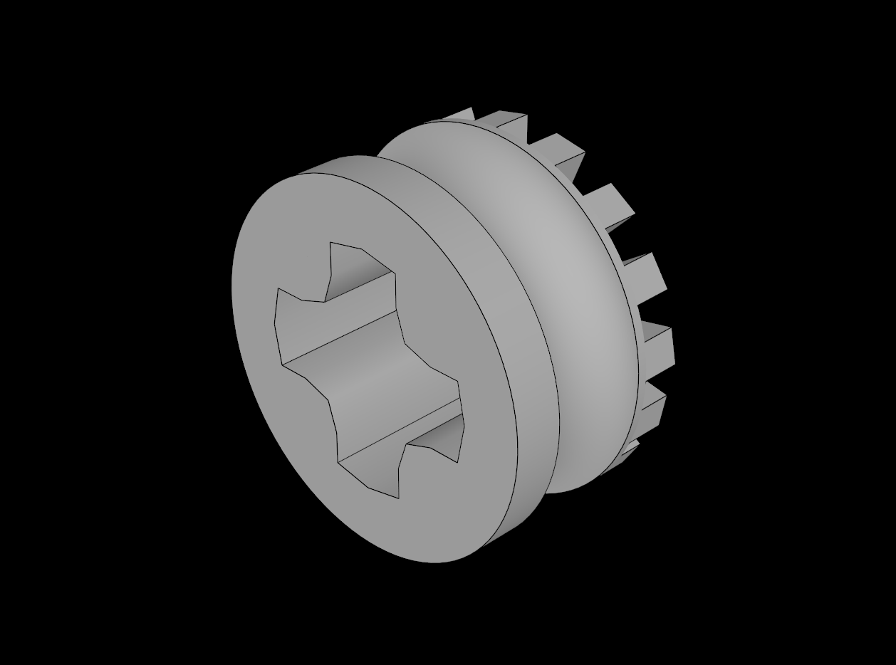 Lego Compatible (4265a.dat) Technic Bush  1/2 Type 1