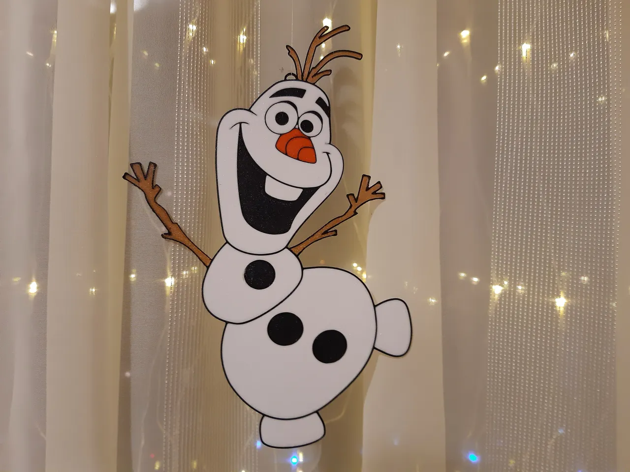 Window decoration Olaf - 3D printed 