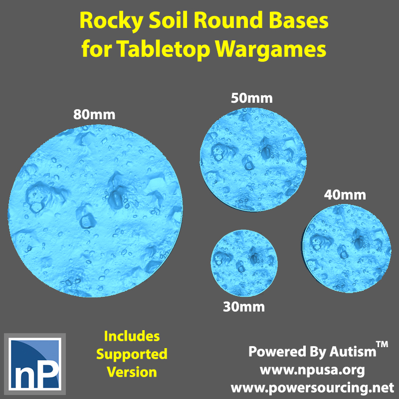 Bases for Wargames - Rocky Soil