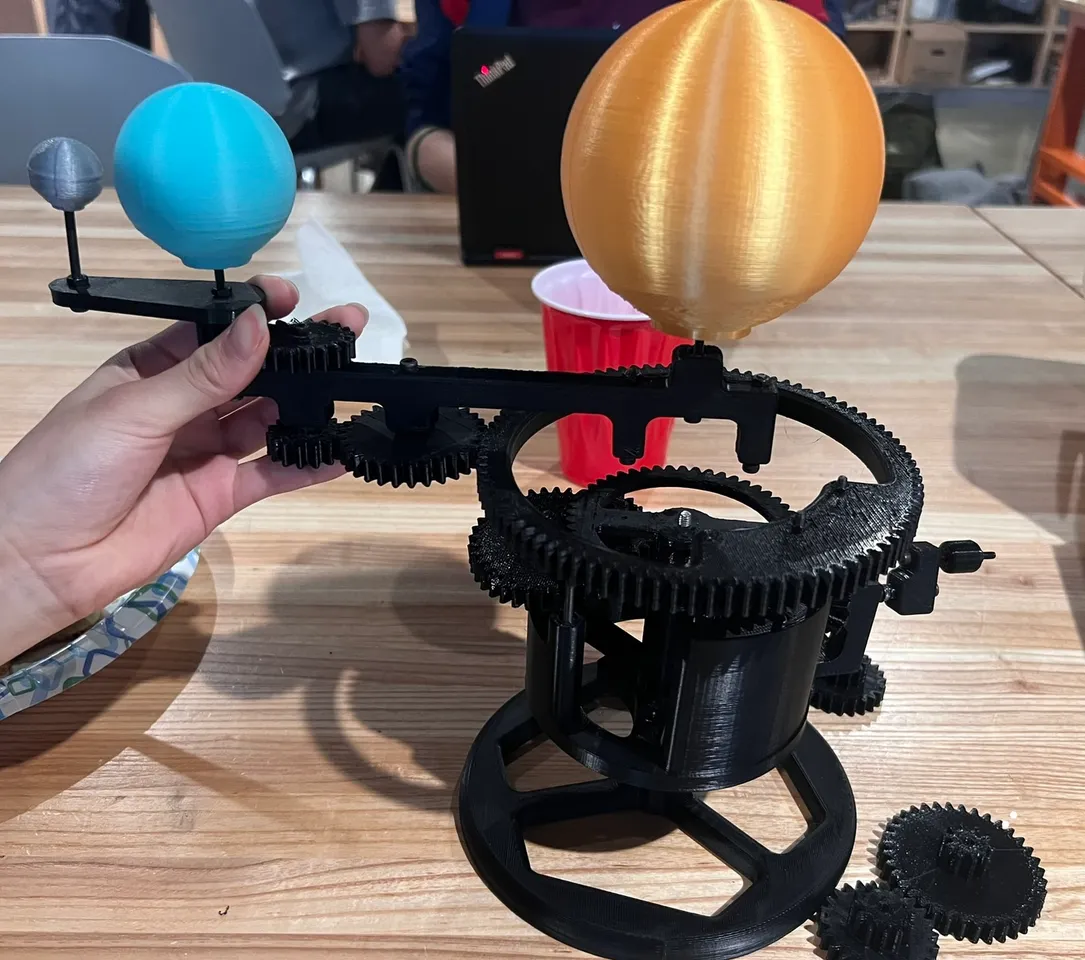 Vonado Earth Moon and Sun Orrery Toy Building Sets - Earth Rotation around Sun Building Bricks-Rotatable Astronomy Solar System Model, Planet 並行輸入 Vonado Earth Moon and Sun Orrery Toy Building Sets - Earth