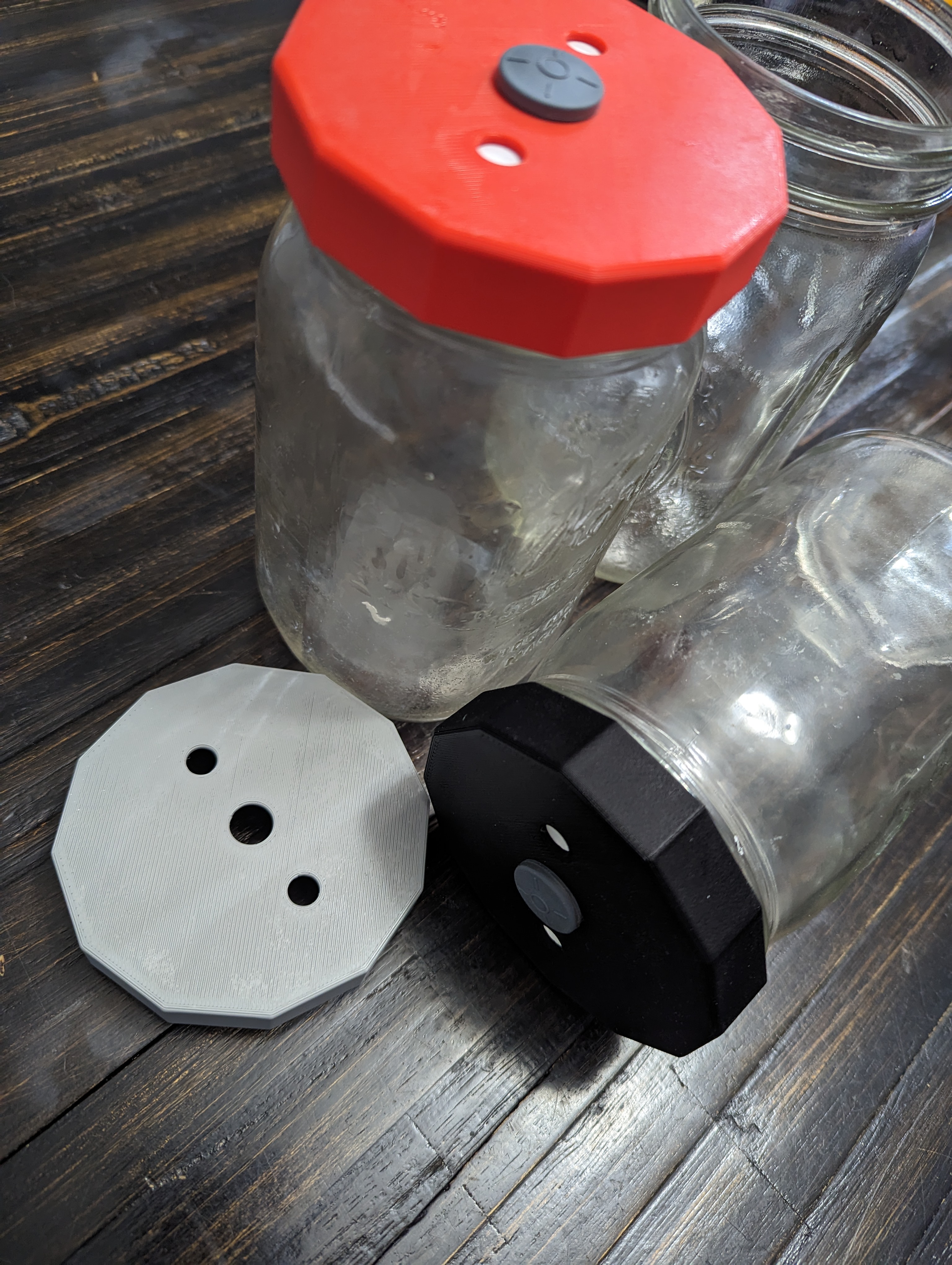 (Parametric) Mason Jar Mycology Lid