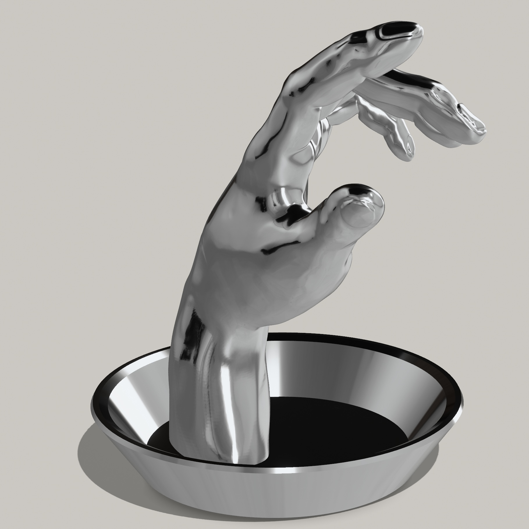 Rodin's Hand of Adam Ring Holder