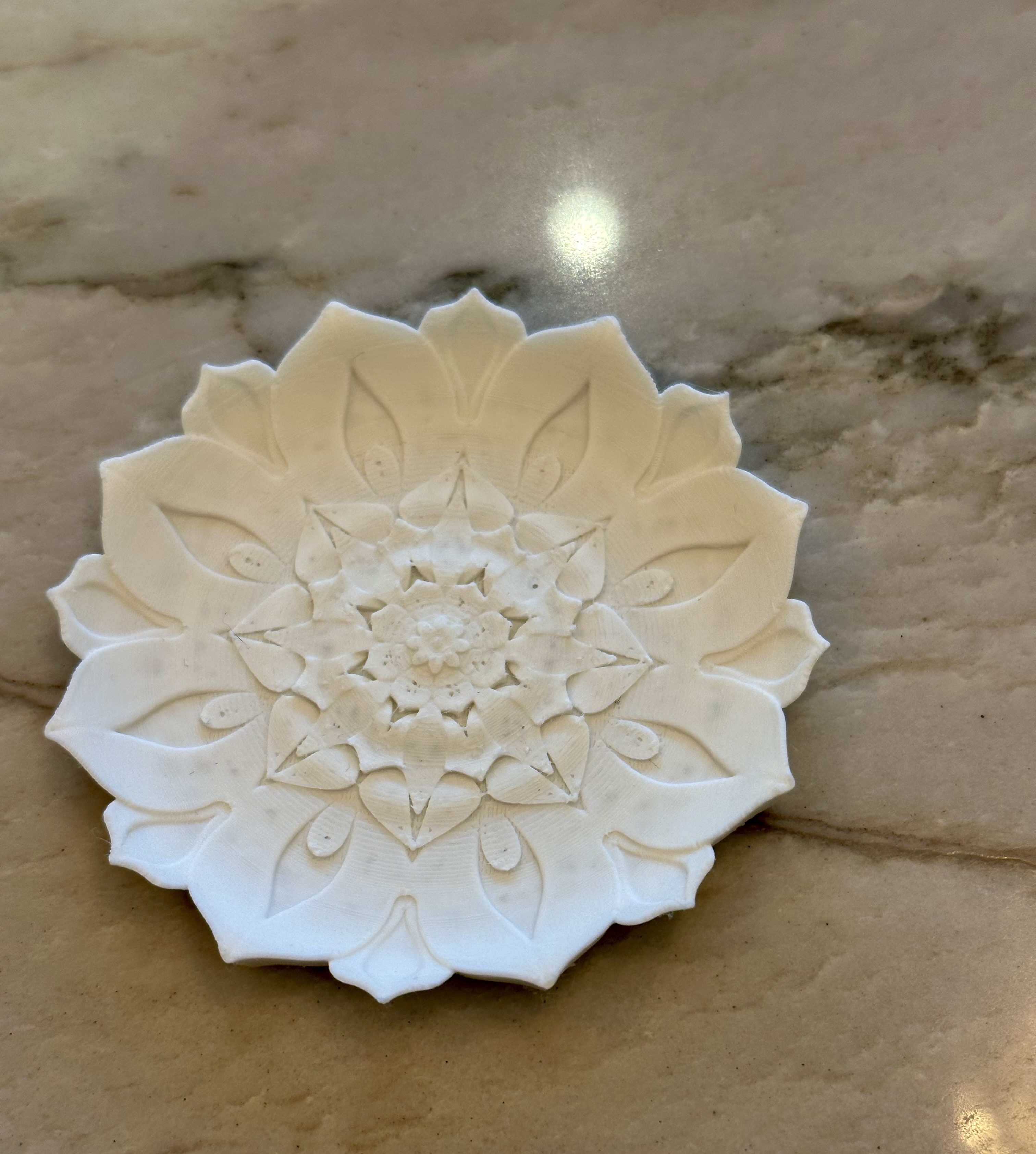 Simple Elegant Flower jewelry dish to place your rings and jewelry in while getting ready.
