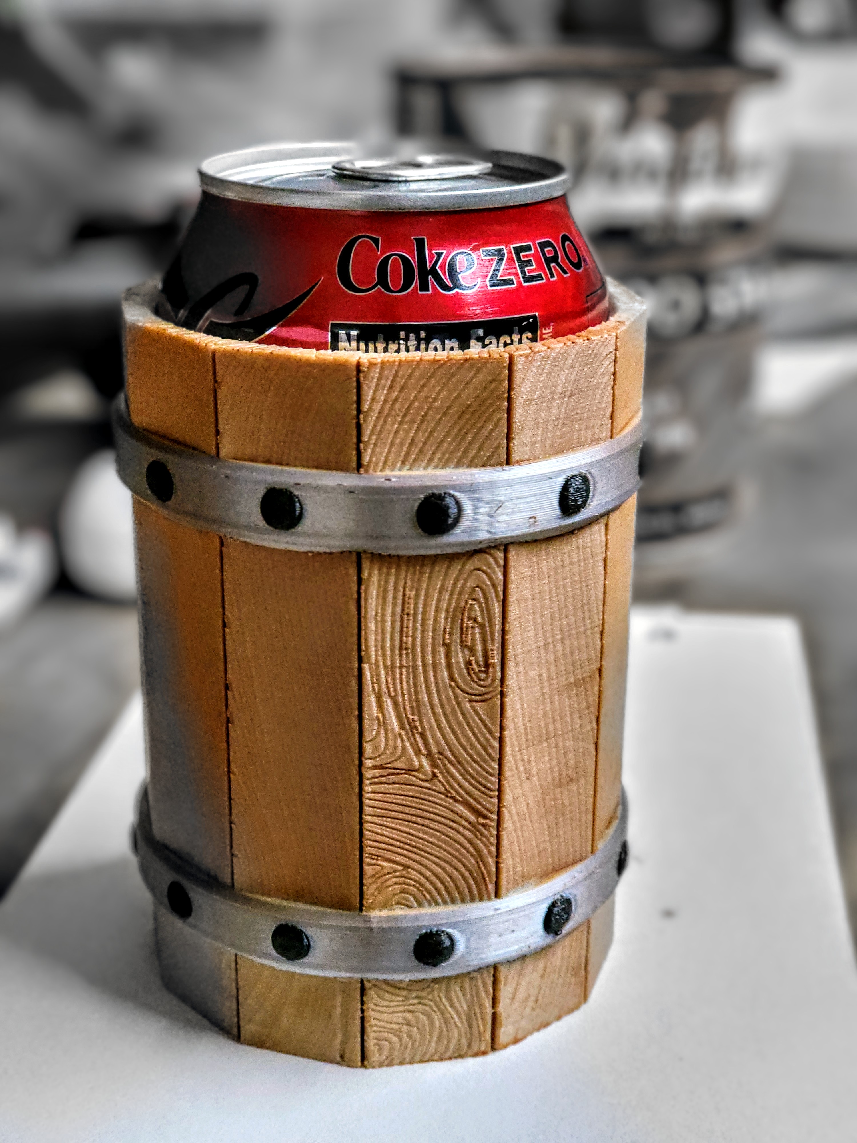 Wooden Barrel Koozie
