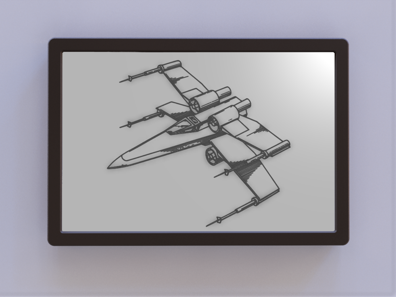 Star Wars X-wing Patent Art