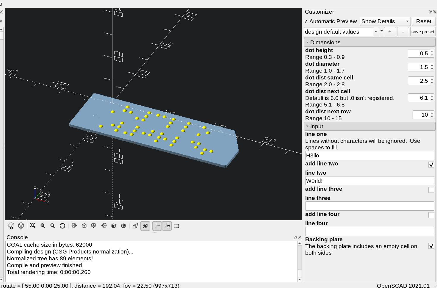 grade one braille generator by garysgeekery Download free STL model