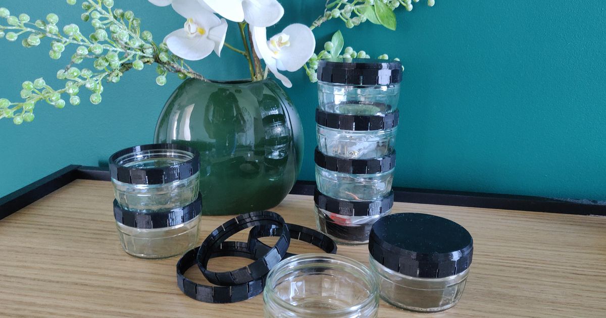 Glass storage boxes GU dessert by Val Download free STL model