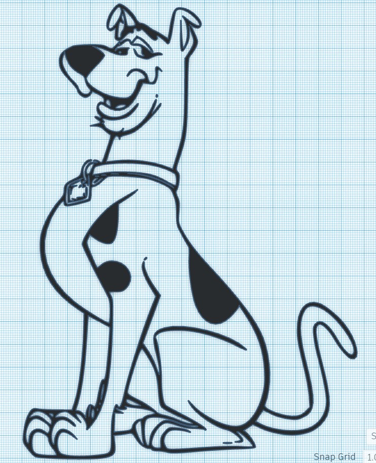 SCOOBY DOO SMILING - WALL ART by Ogama Industries | Download free STL ...