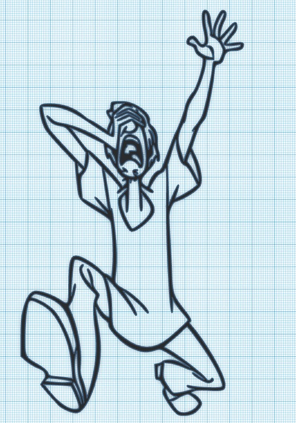 SHAGGY - SCREAM - BLIND - SCOOBY DOO - WALL ART