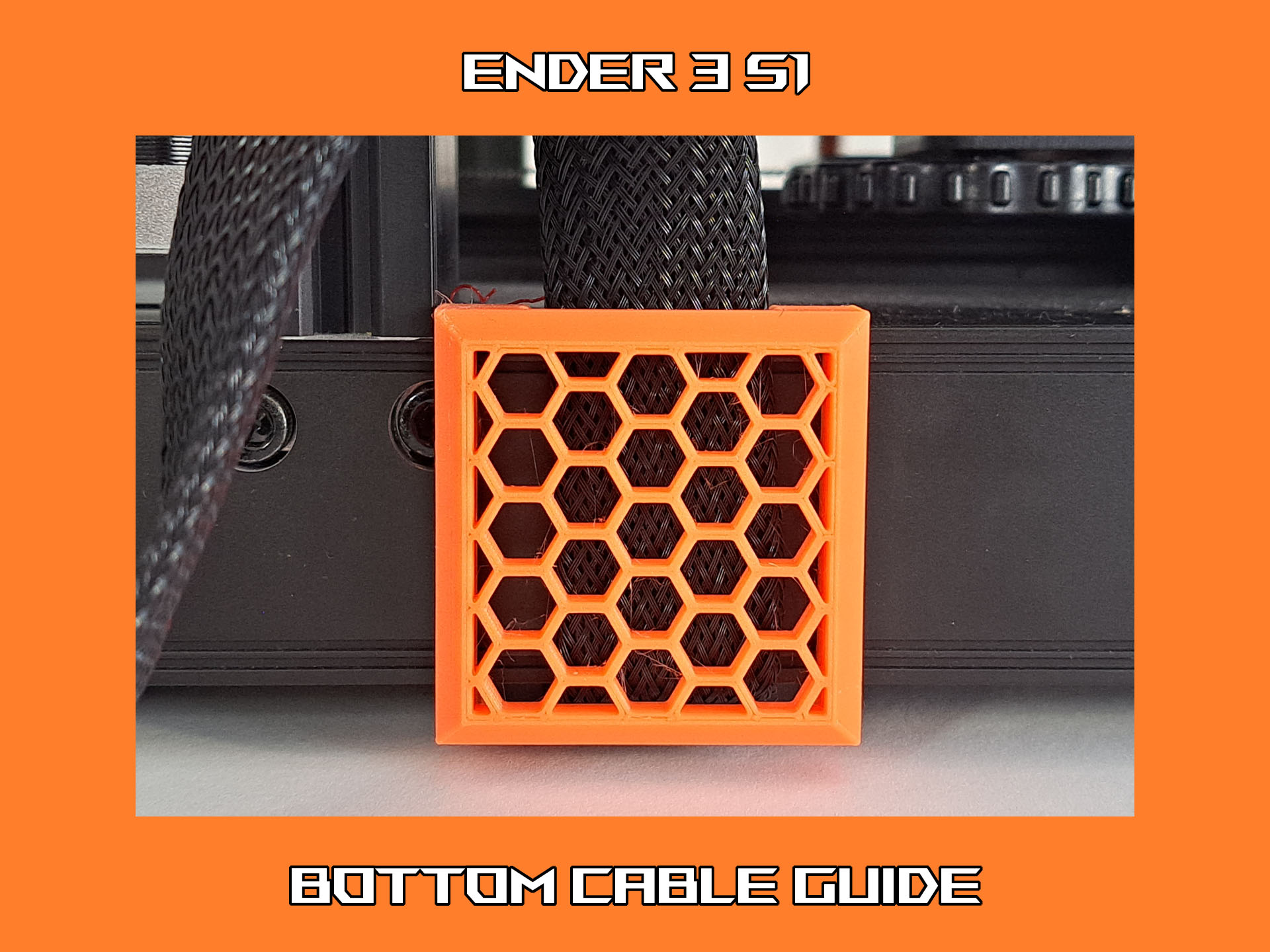Ender 3 S1 bottom cable guide by Piketooth Download free STL model
