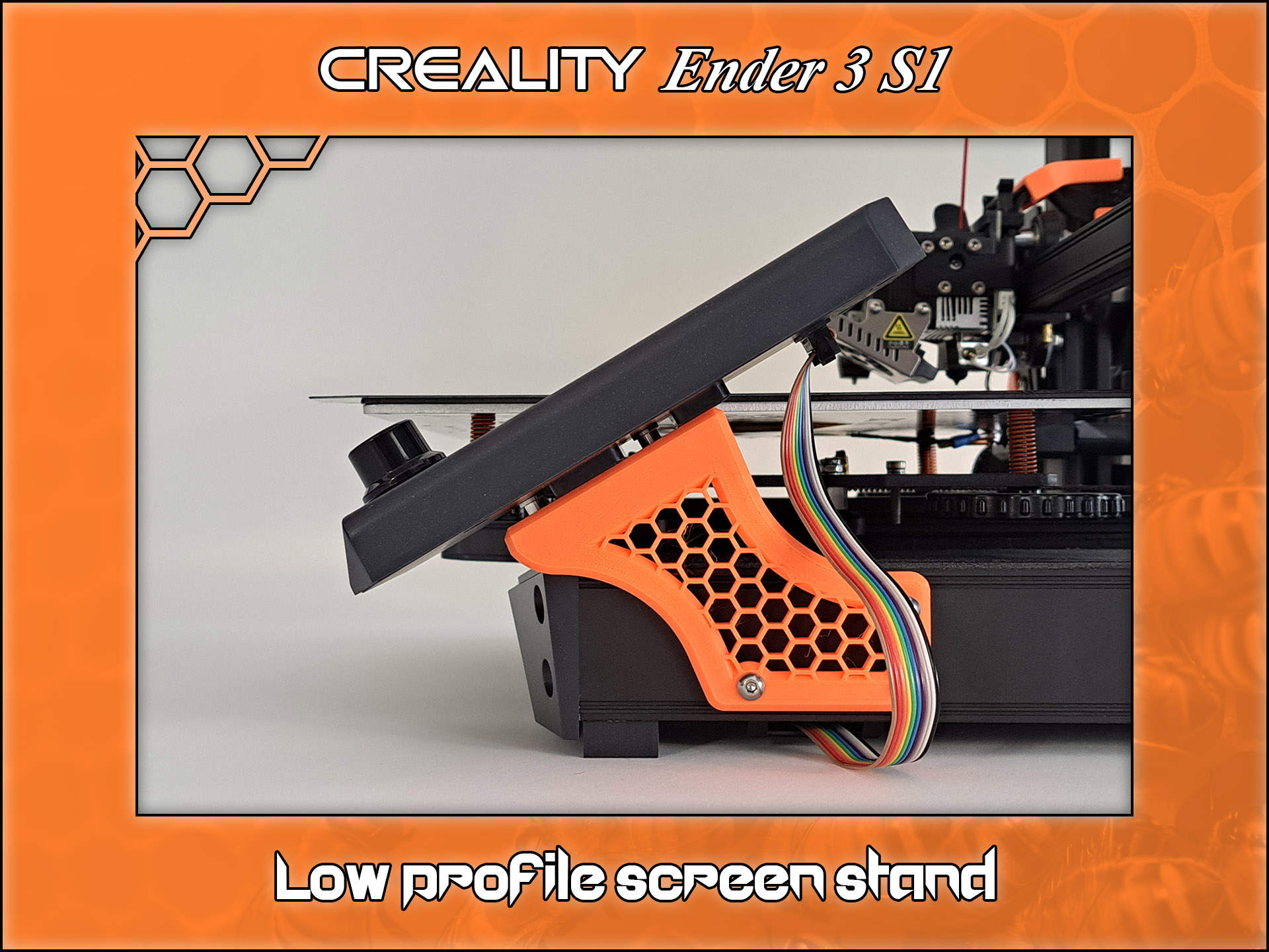 Ender 3 S1 low profile screen stand