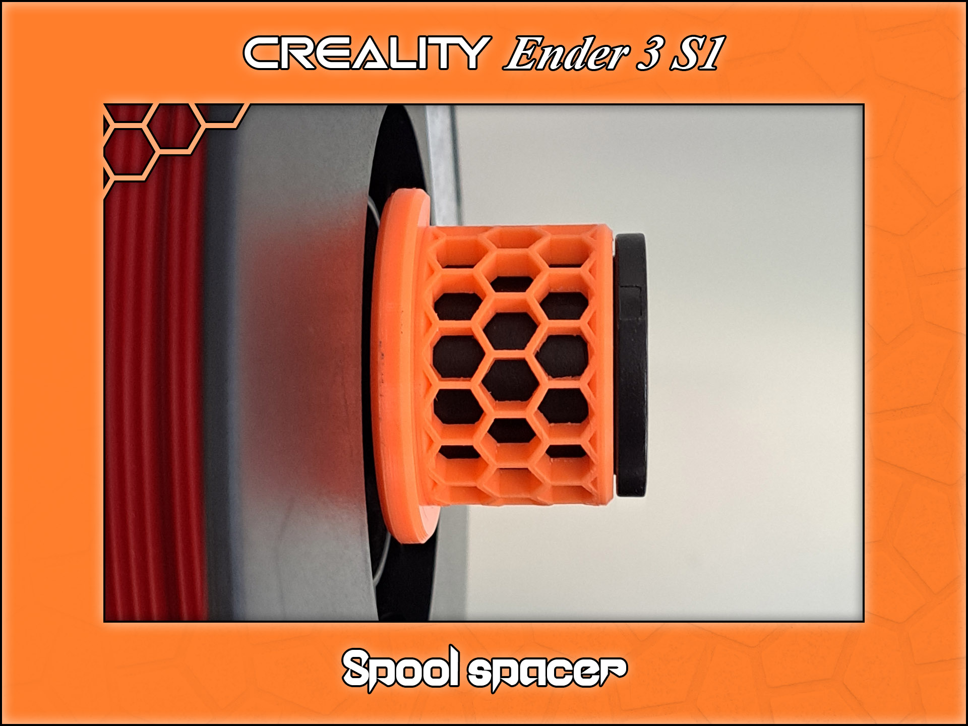 Ender 3 S1 spool spacer 3D model thumbnail