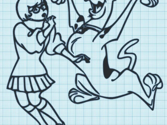 VELMA & SCOOBY DOO - WALL ART