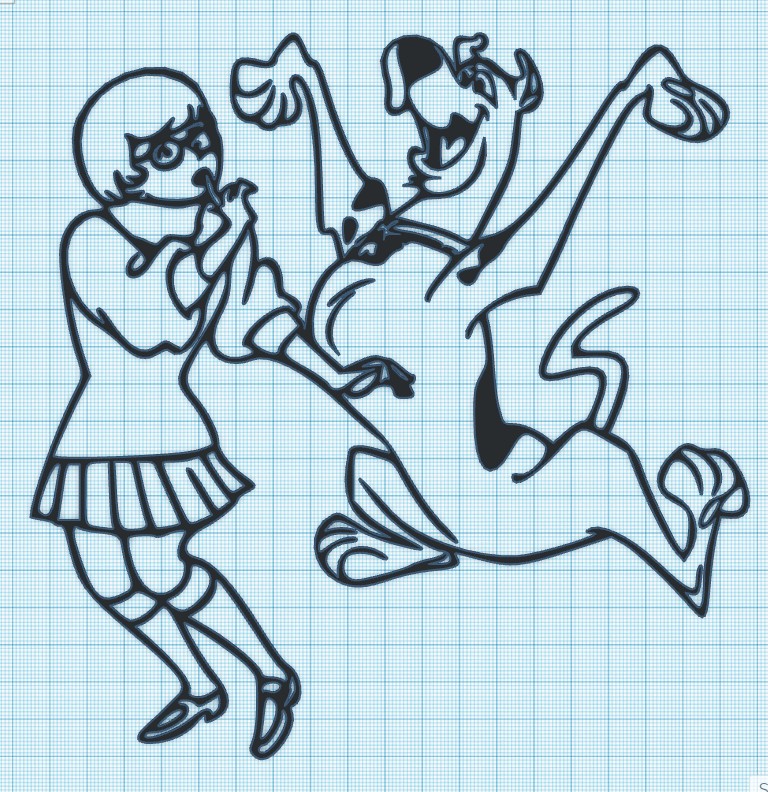 VELMA & SCOOBY DOO - WALL ART
