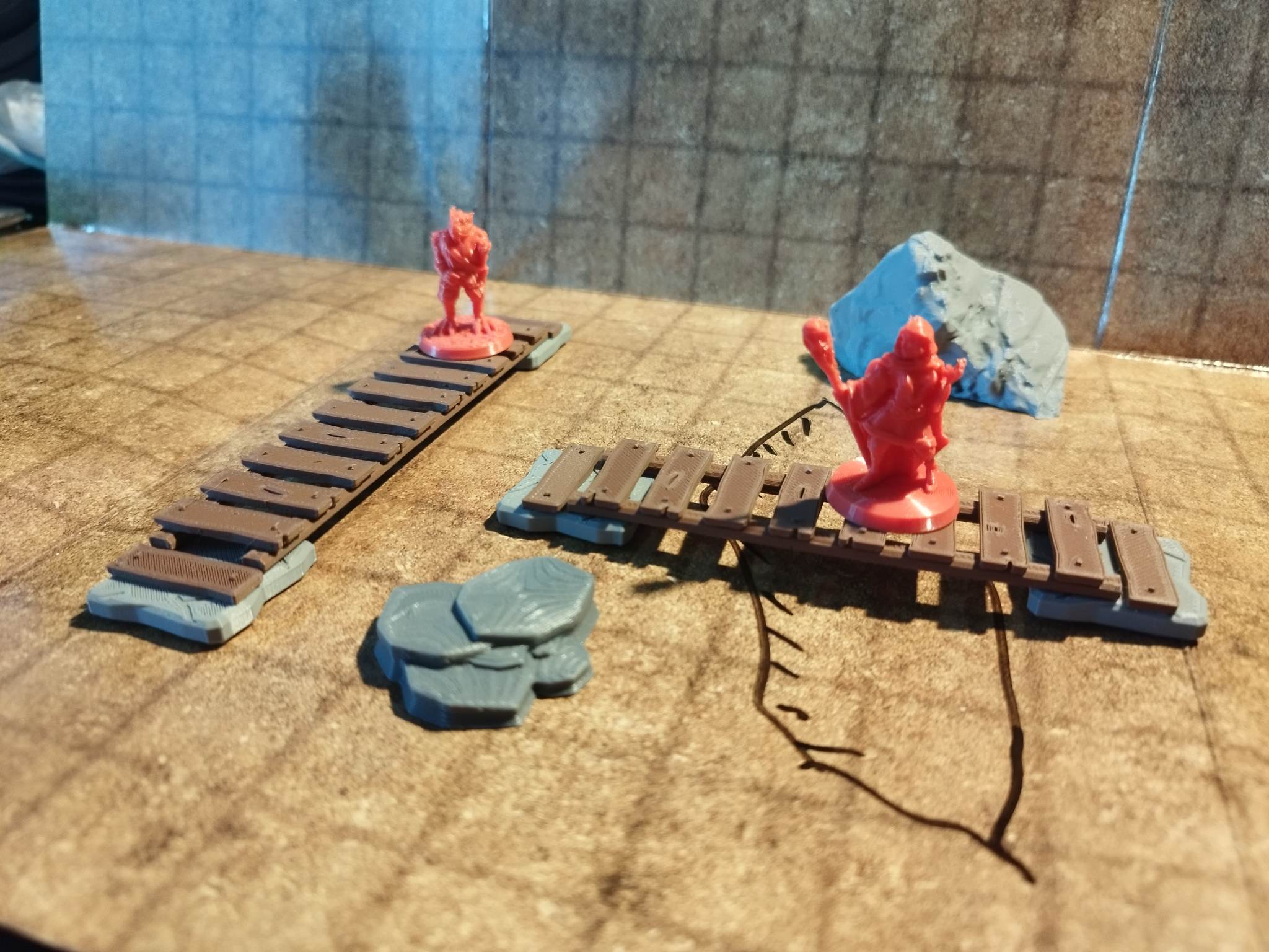 Wooden bridge tabletop by Pyroken Download free STL model