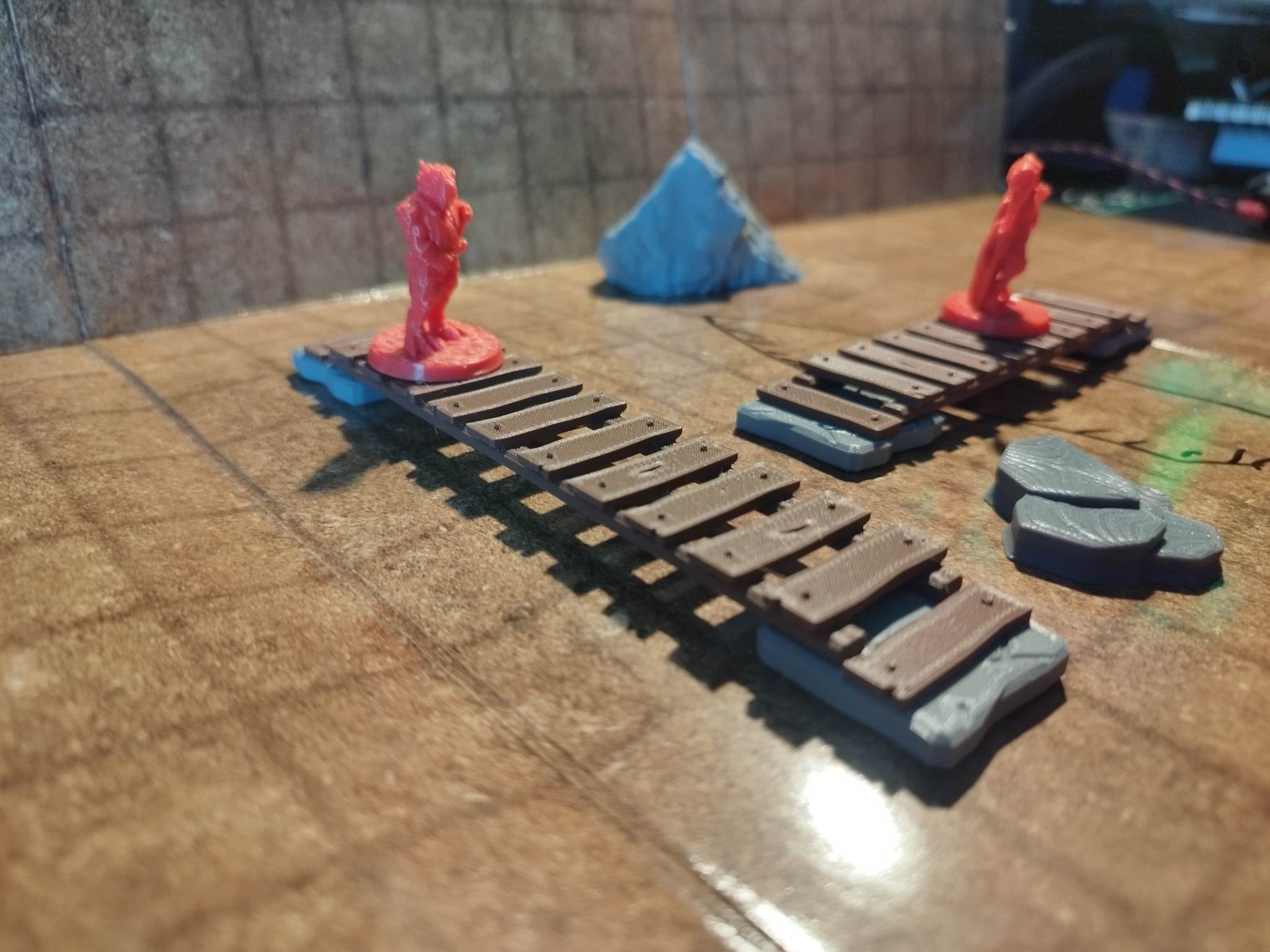 Wooden bridge tabletop by Pyroken Download free STL model