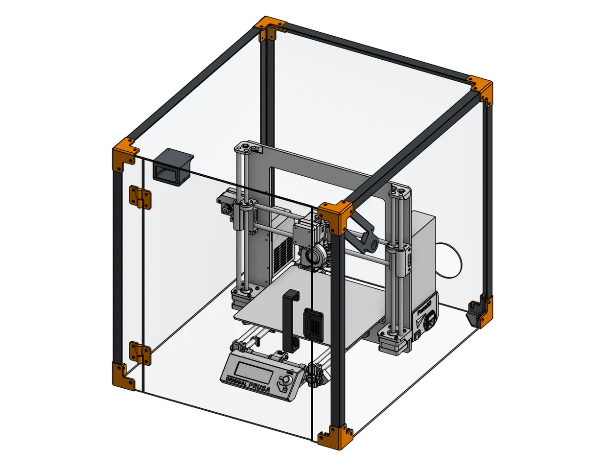 Modular 3D Printer Enclosure by UranusAstra, Download free STL model