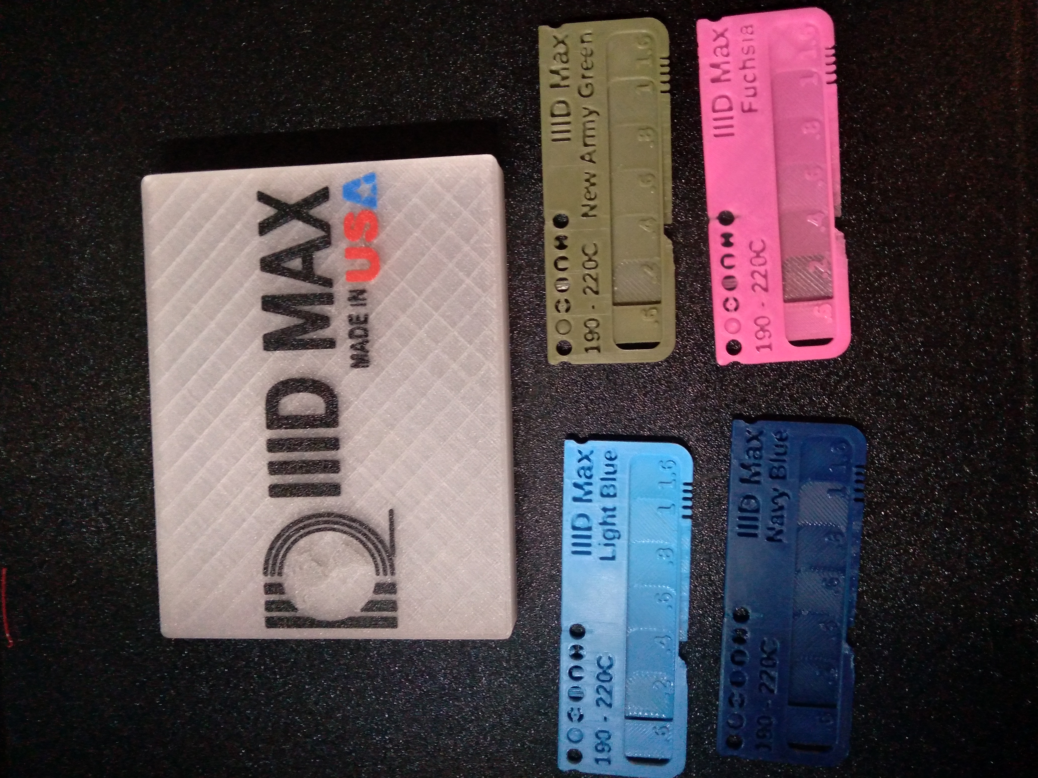 IIID Max Filament Swatches - Entire Catalogue + Custom Lid