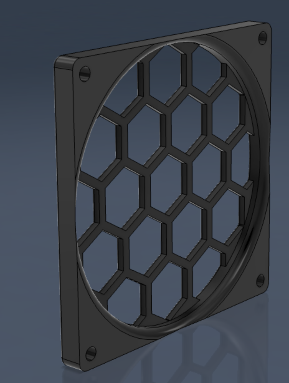 P1P Case Fan Grill by Anthony Petty Download free STL model