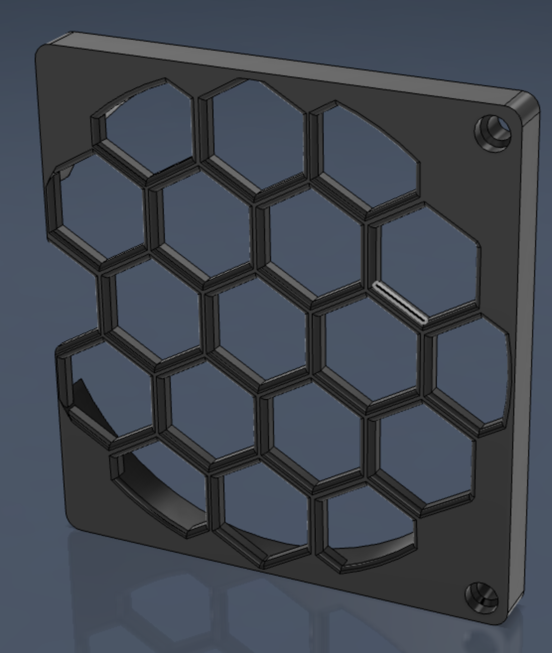 P1P Case Fan Grill by Anthony Petty Download free STL model