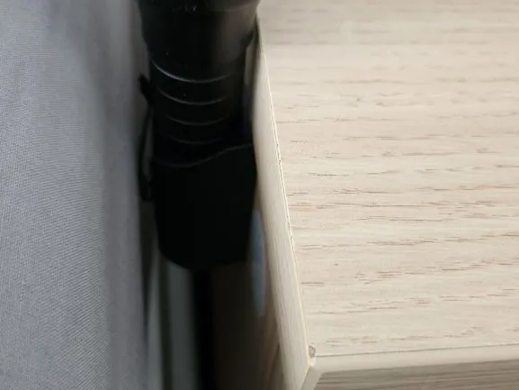 Flashlight nightstand - wall screw mount (parametric)