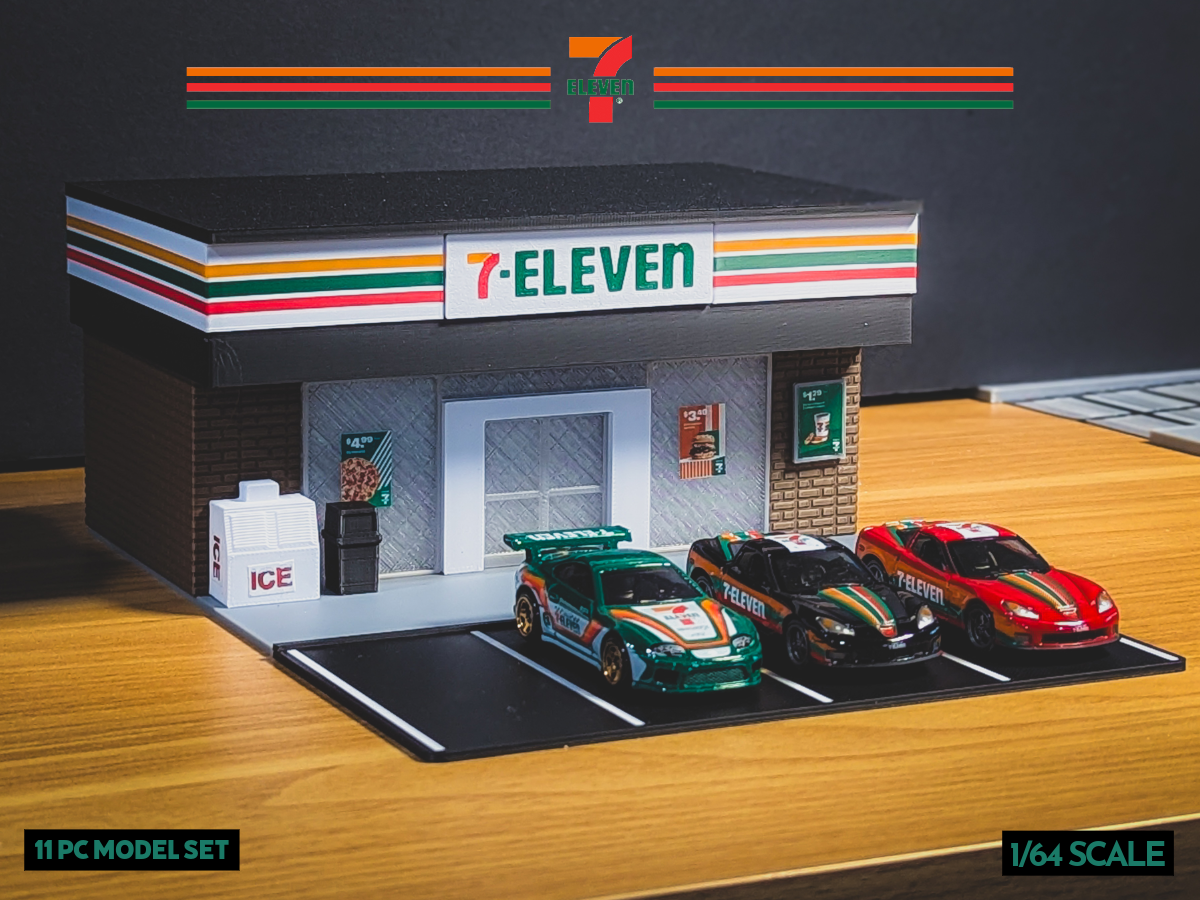 7-Eleven Model Set - 1:64 Scale Diorama