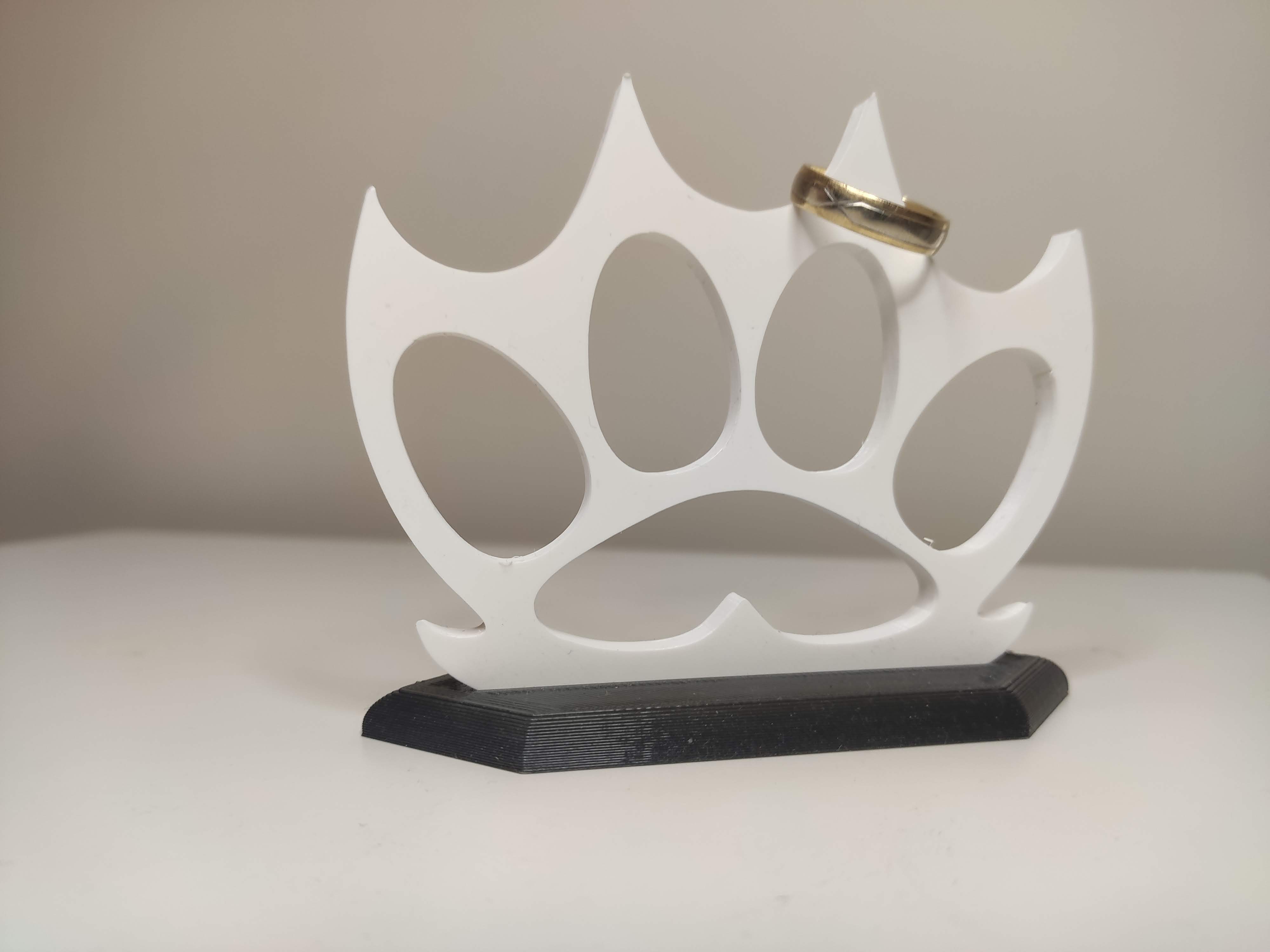 Miniatura 9 do modelo 3D Knuckleduster with claws - ring holder