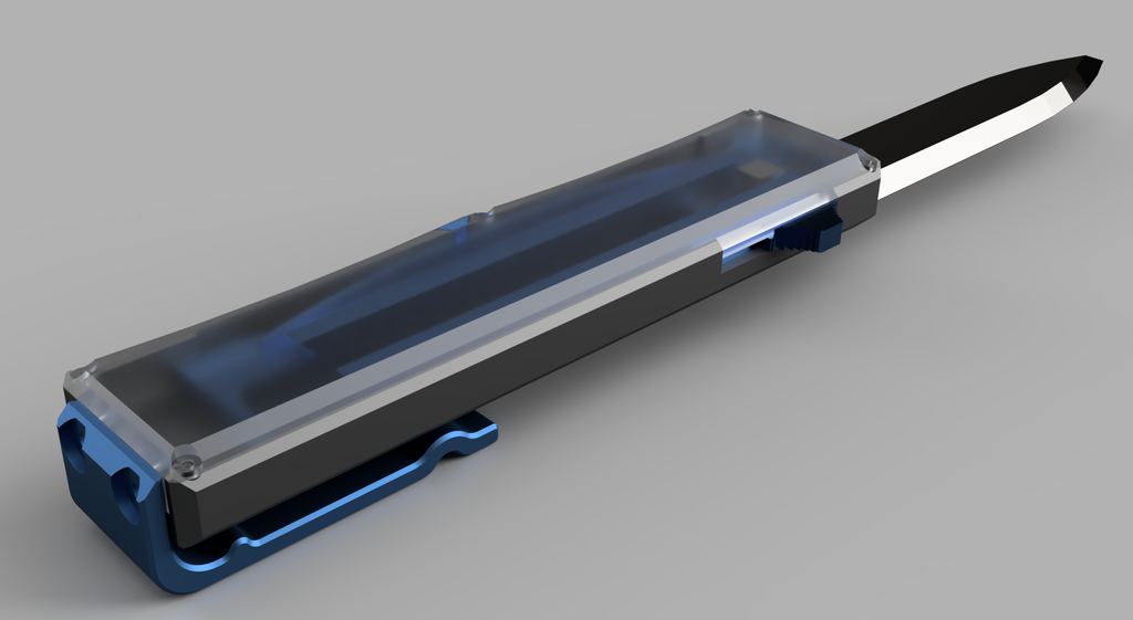 Miniatura 2 do modelo 3D OTF Knife Switch Blade (Functional) "improved" version v1.3