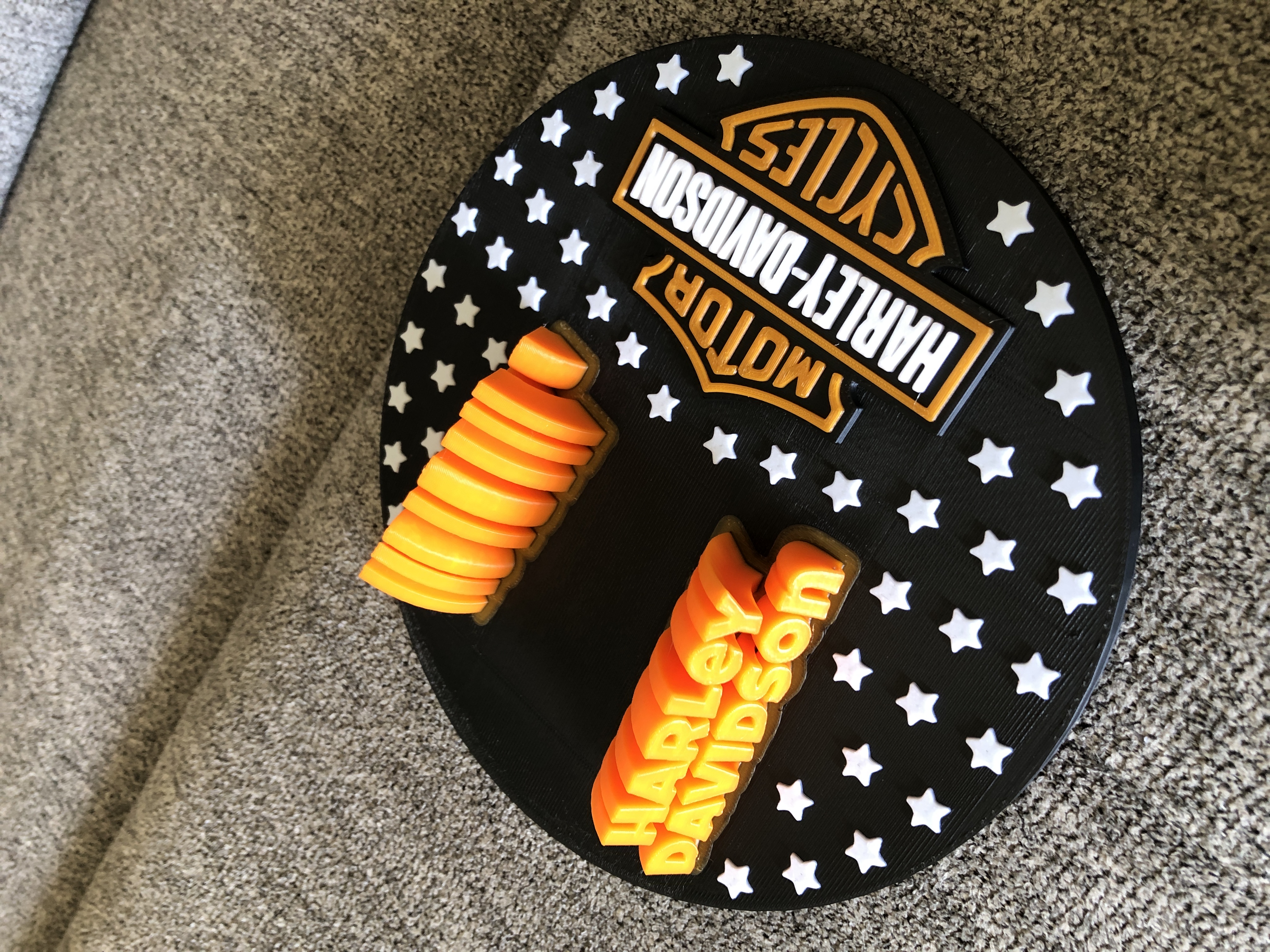 Colored Harley Kickstand Pad For Bambu Lab