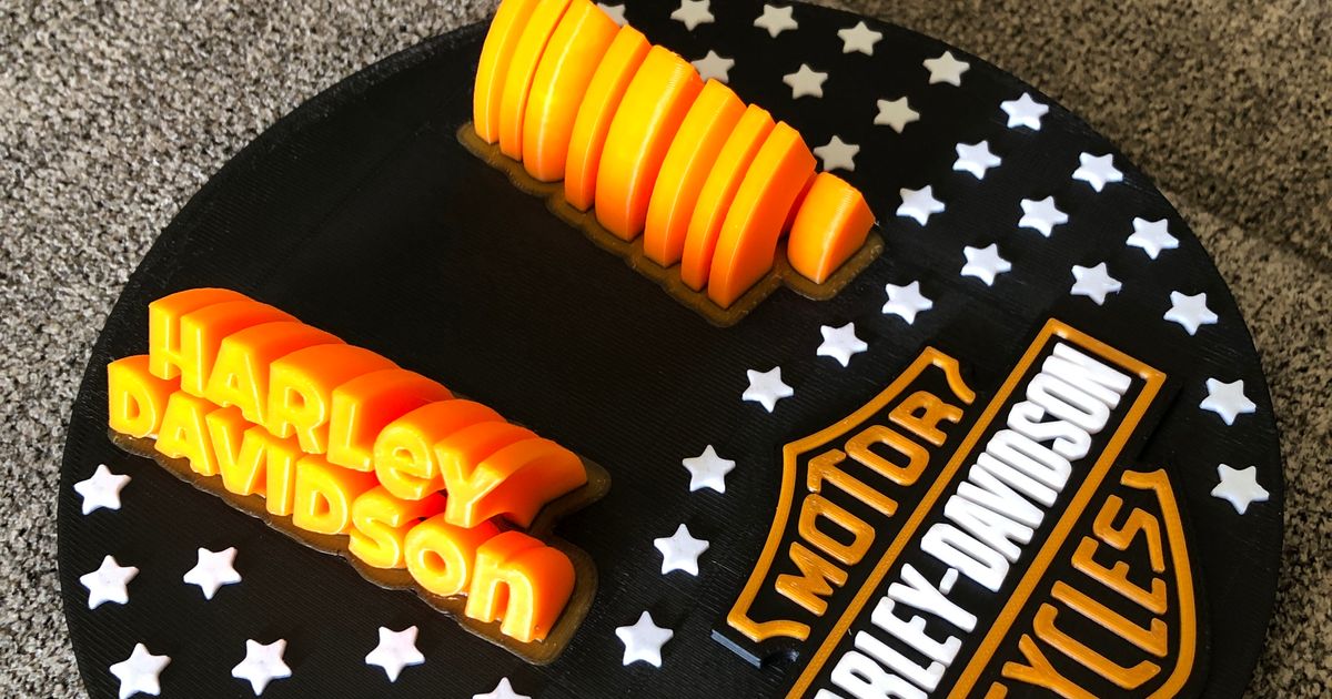 Colored Harley Kickstand Pad For Bambu Lab by MadMattie Download free