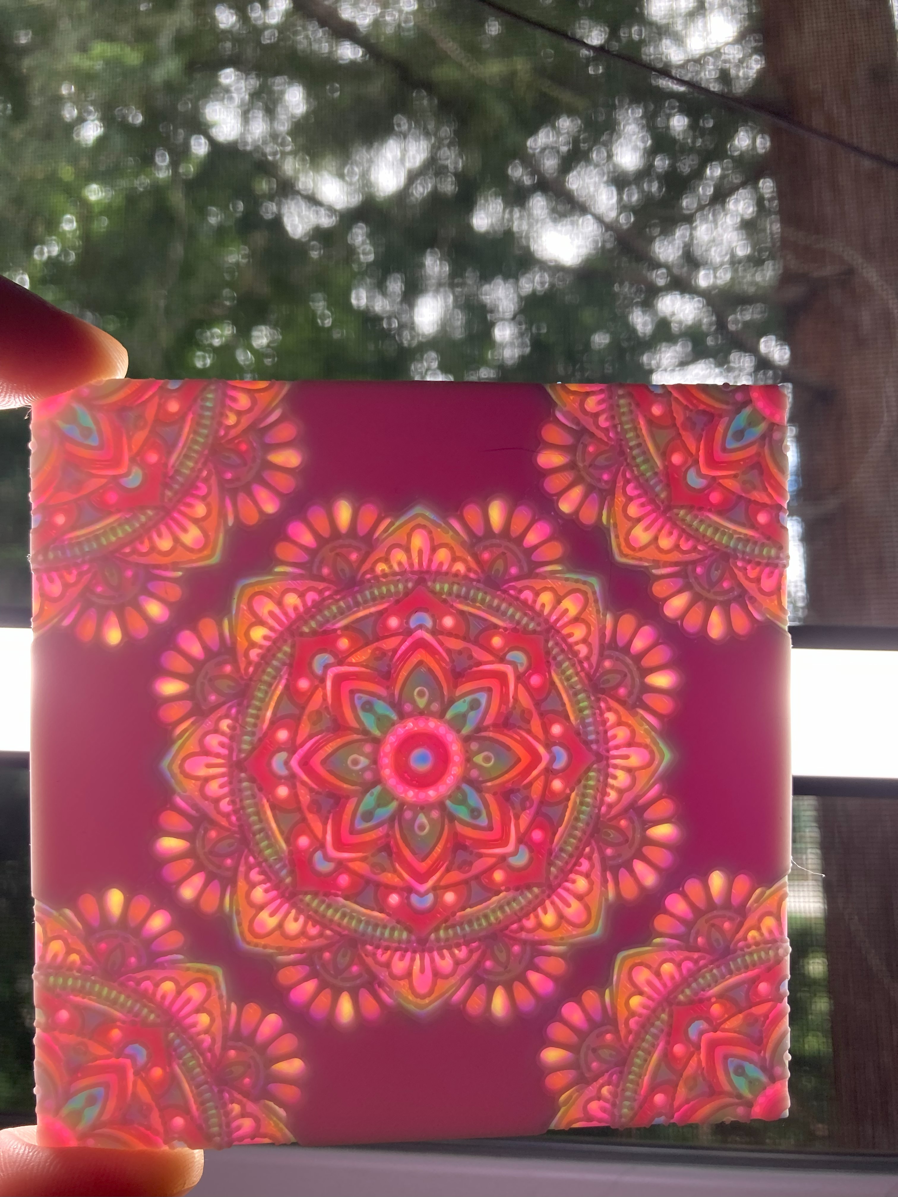 Mandala CMYK Lithophane 1