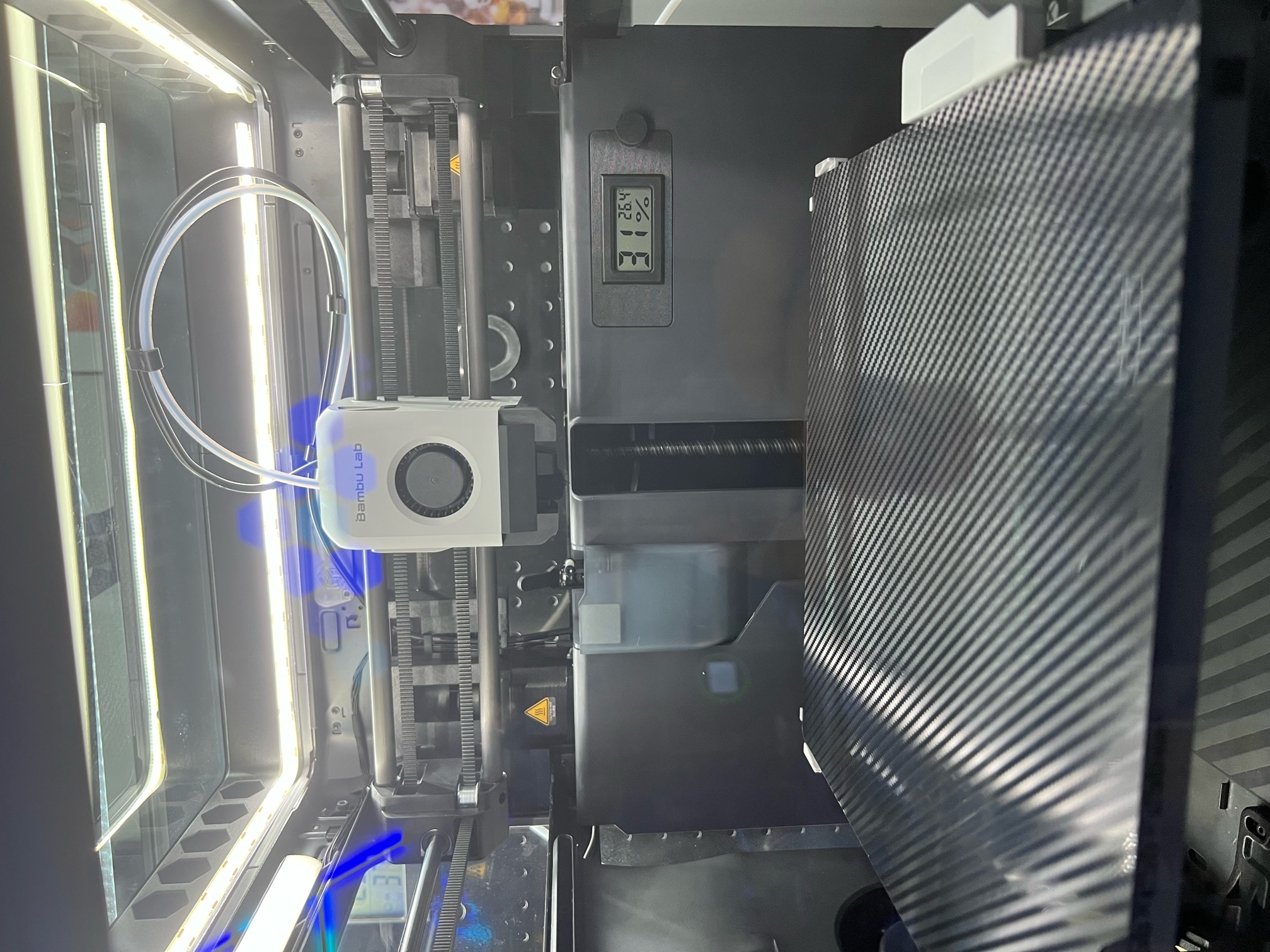 Bambu Lab P1P Top Glass LED Hex Riser von Aesth3tix | Kostenloses STL ...