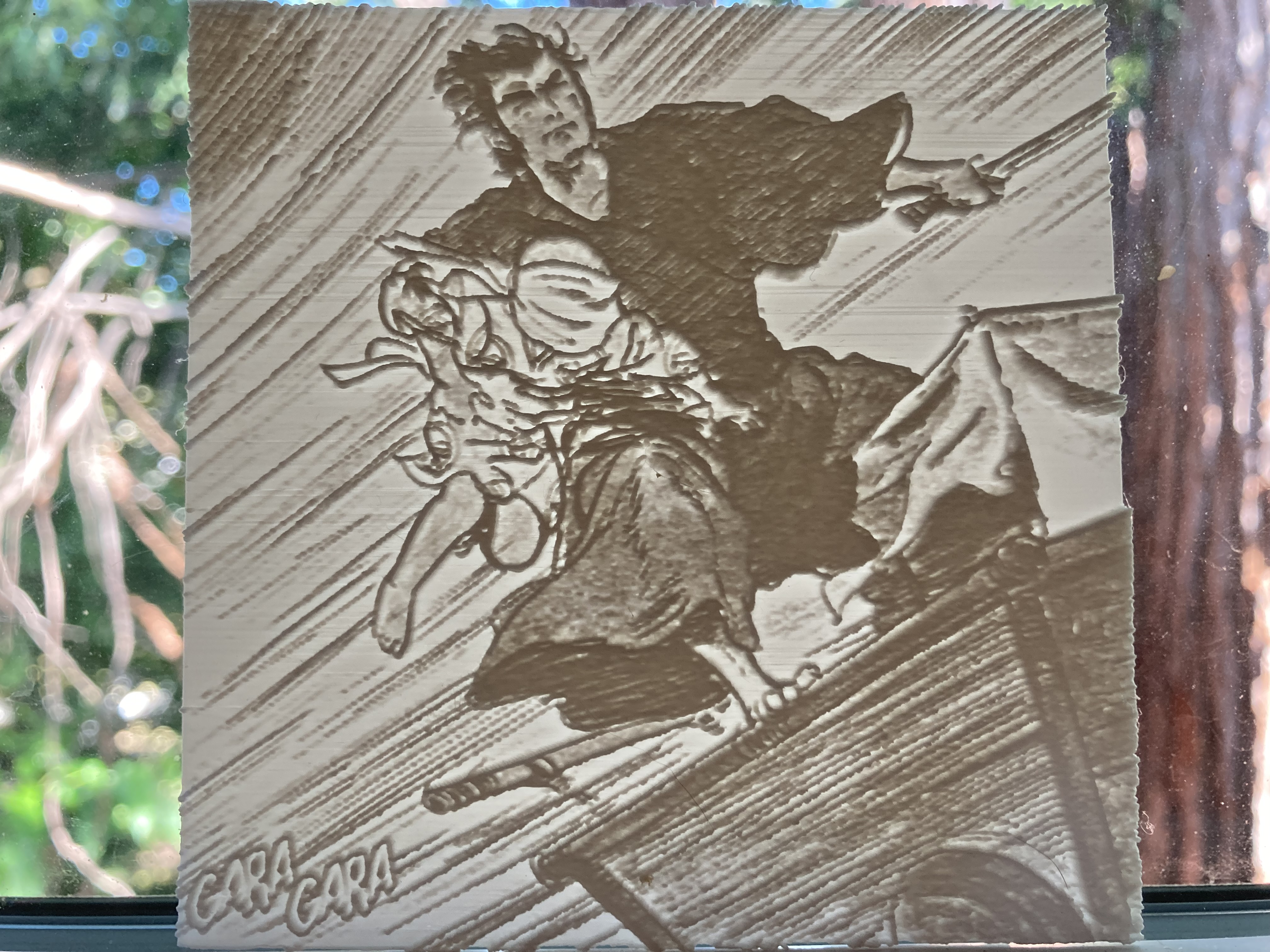 Lone Wolf and Cub Lithophane