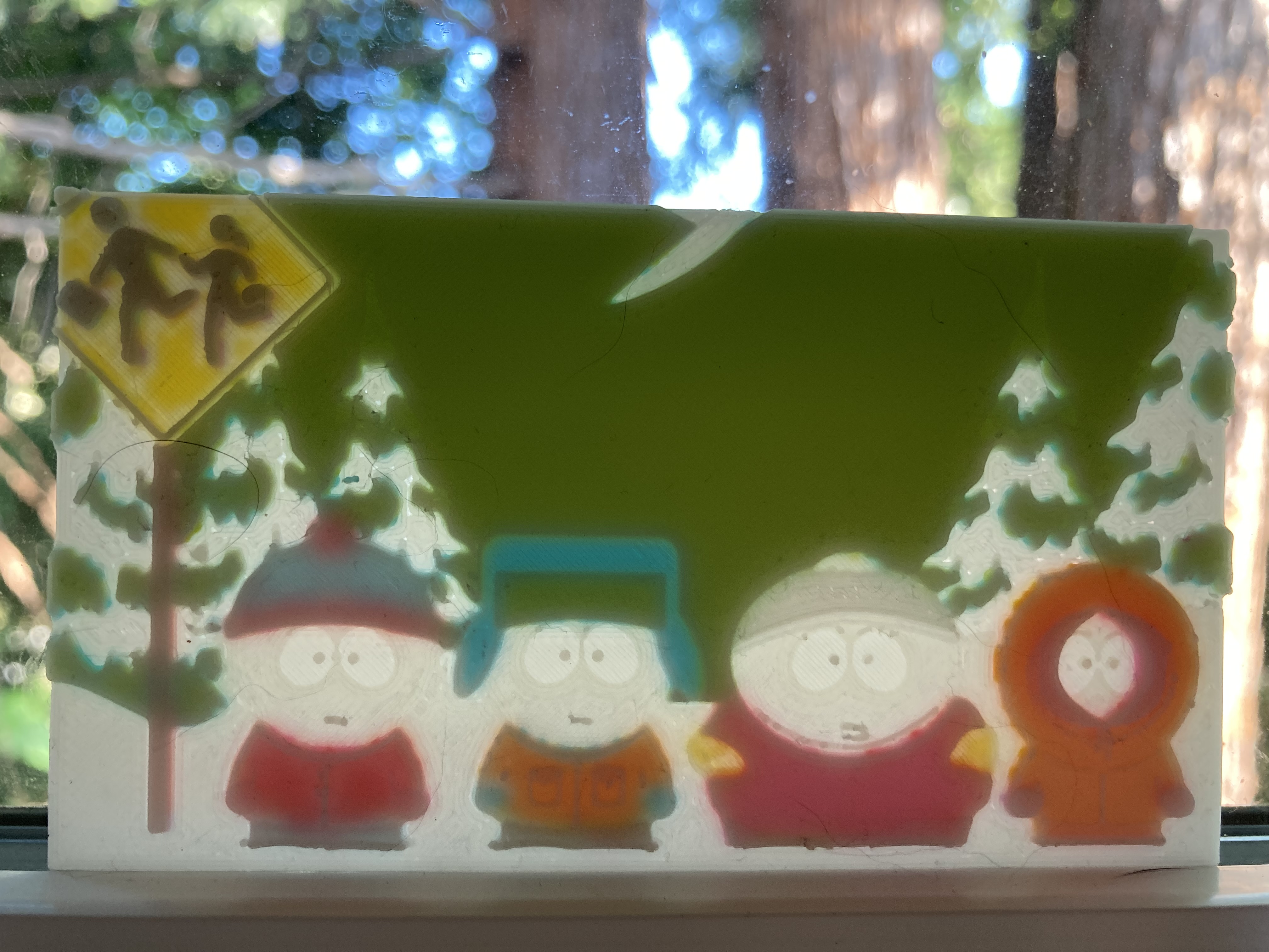 South Park CMYK Lithophane