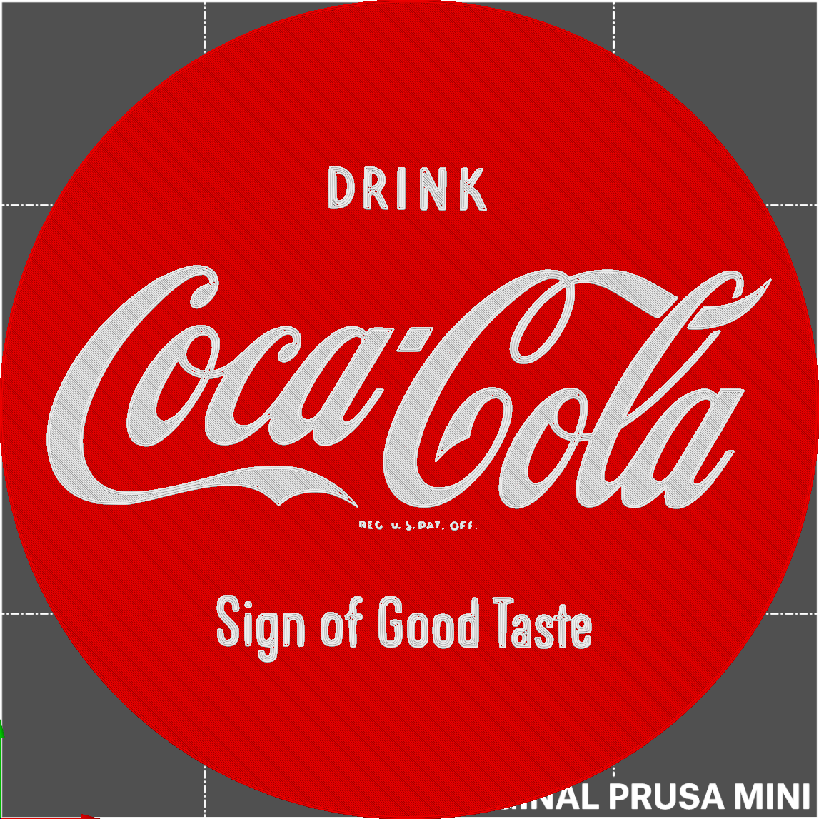 Vintage Coca-Cola Button Sign 2 Color par Triple G Workshop ...