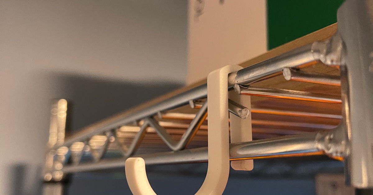 Small wire shelf hook by devind1198 download free stl model