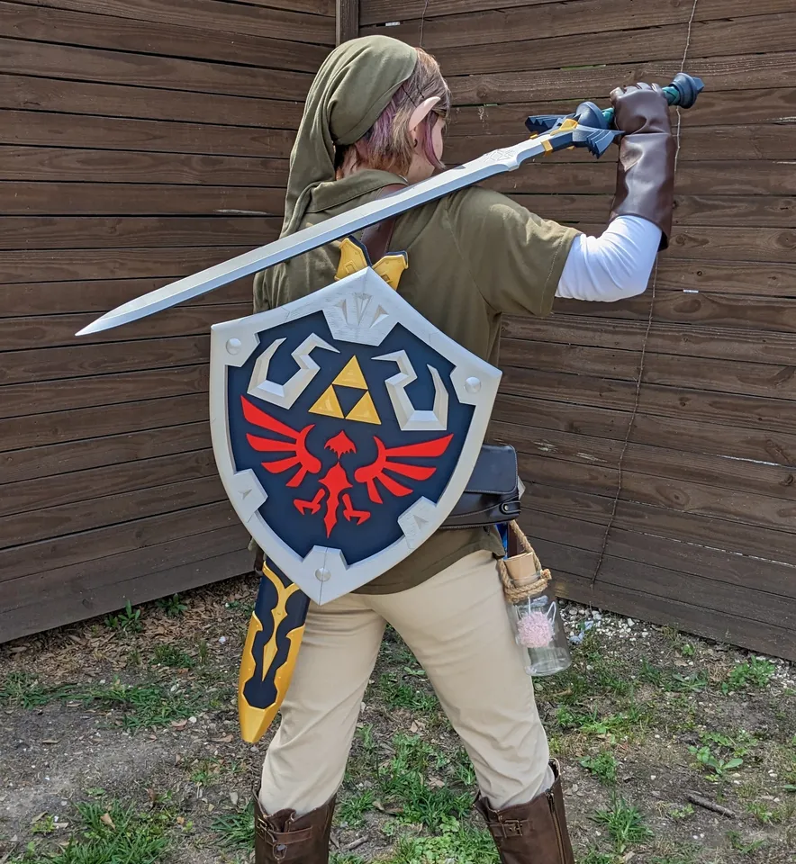 Link Shield the Legend of Zelda Cosplay Template 