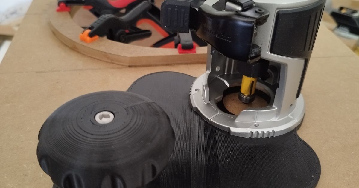 large baseplate for Makita/Katsu routers by LucMeister Download free