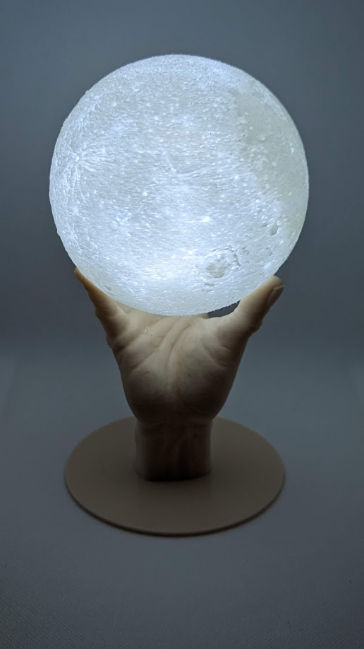 Thing Holding Lithophane Moon