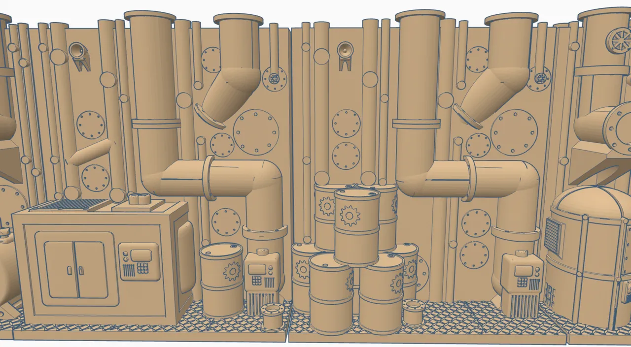 Industrial Wargames Wall - Section 1 by RobertusMaximus | Download free ...