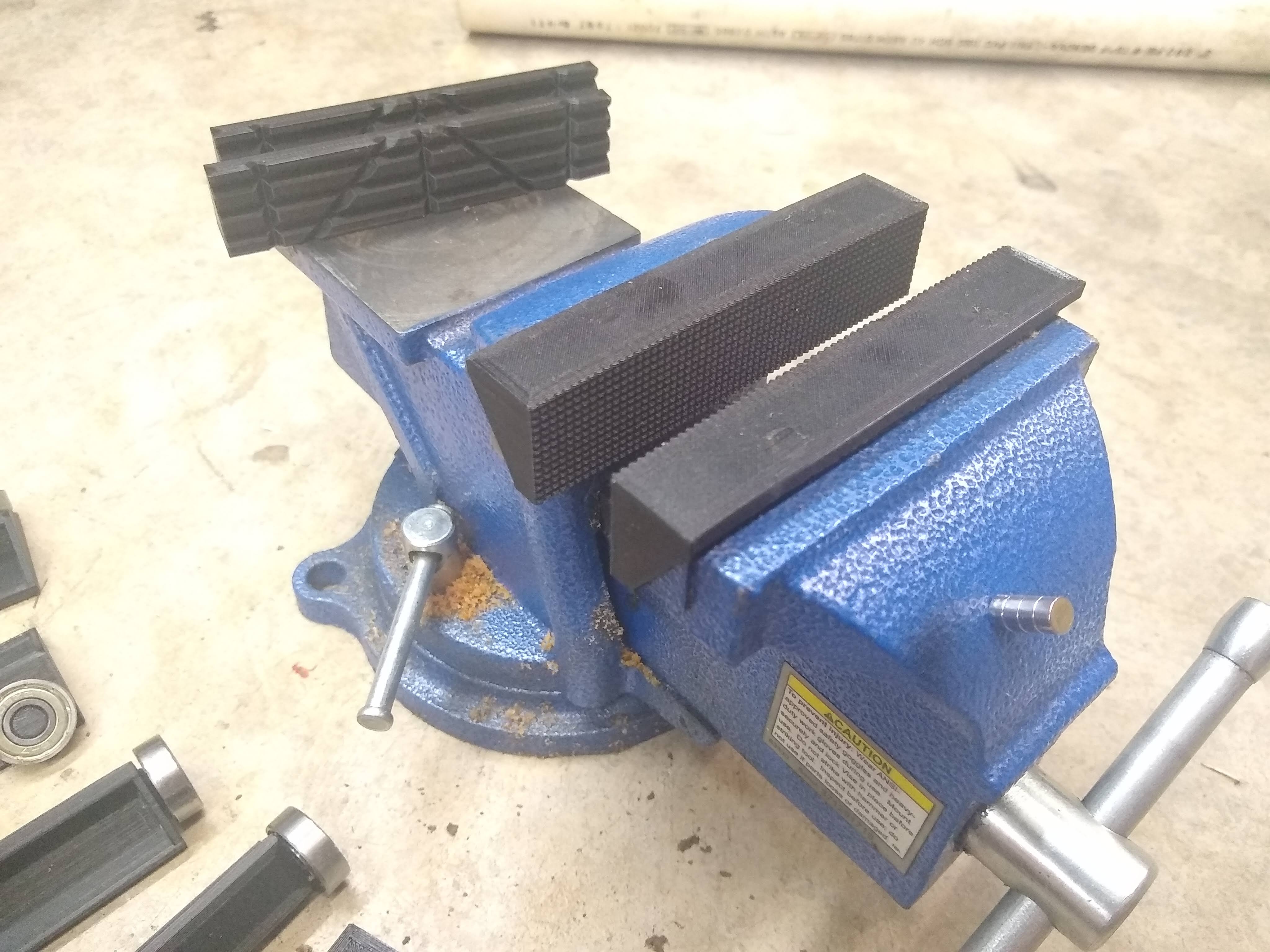 Jaw Covers for 4 inch bench vice by Harbor Freight Central by