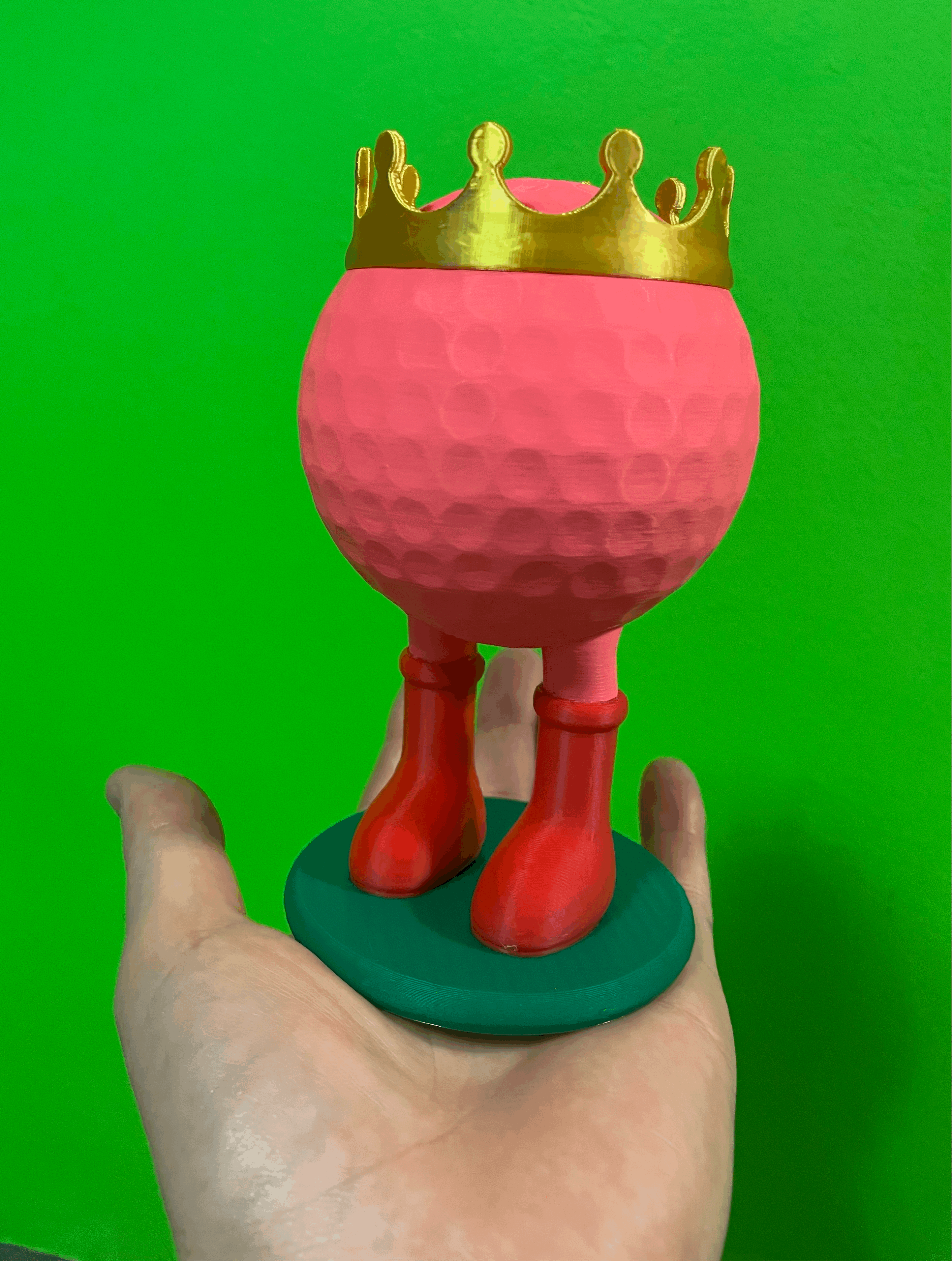 Mini Golf Trophy With The Big Red Boots